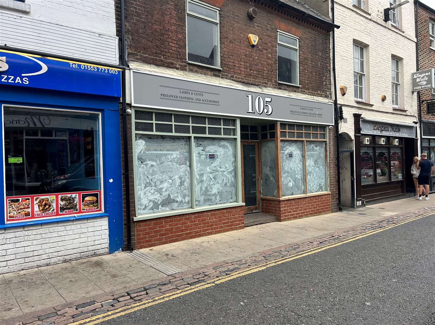 The windows are currently white-washed. Picture: Kris Johnston