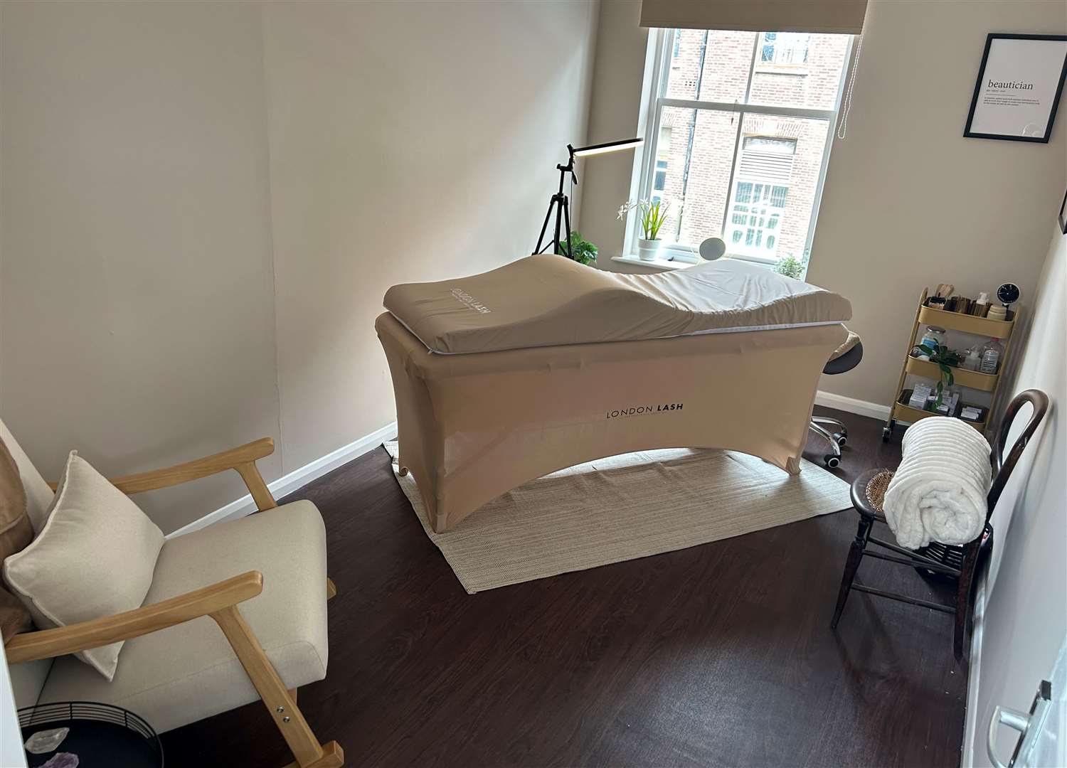 This room is one of Gemma's beauty rooms, where she does lashes and brows
