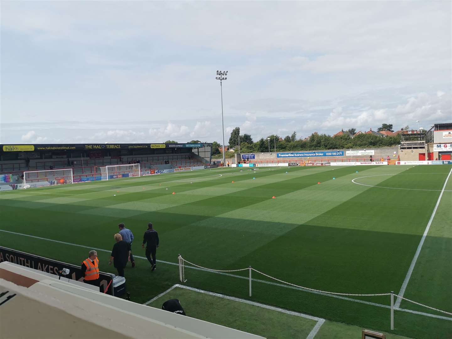 Morecambe's Christie Way ground - but the prospects of play anytime soon are looking bleak