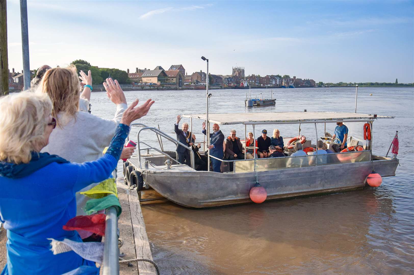 Passengers turned up at 7am for the big trip. Pictures: West Norfolk Council