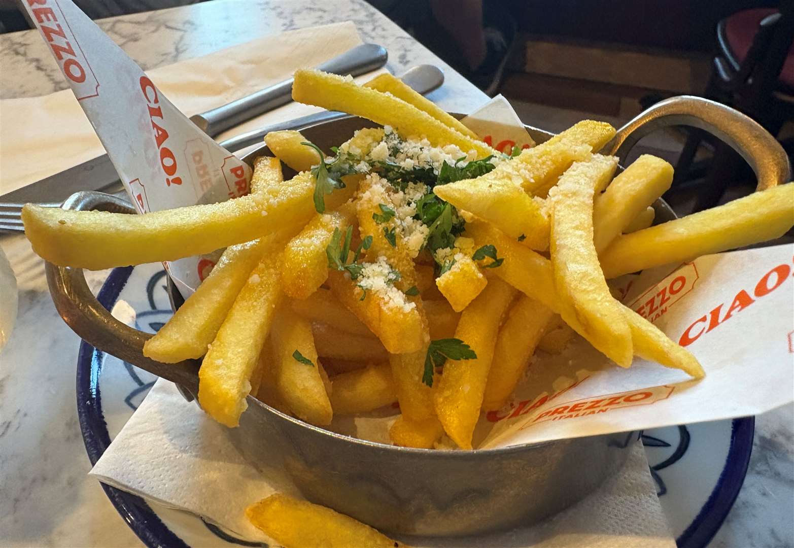 Liv's truffle fries went down a treat