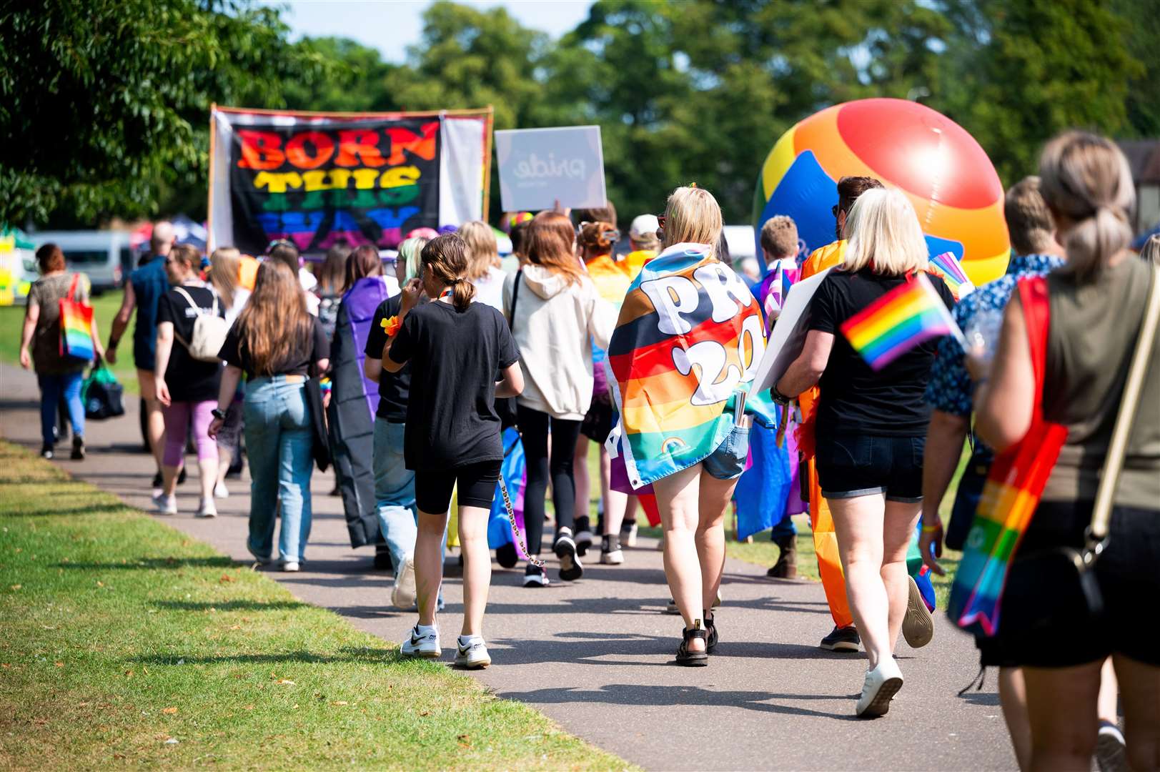 Flashback to last year’s pride event. Pictures: Ian Burt