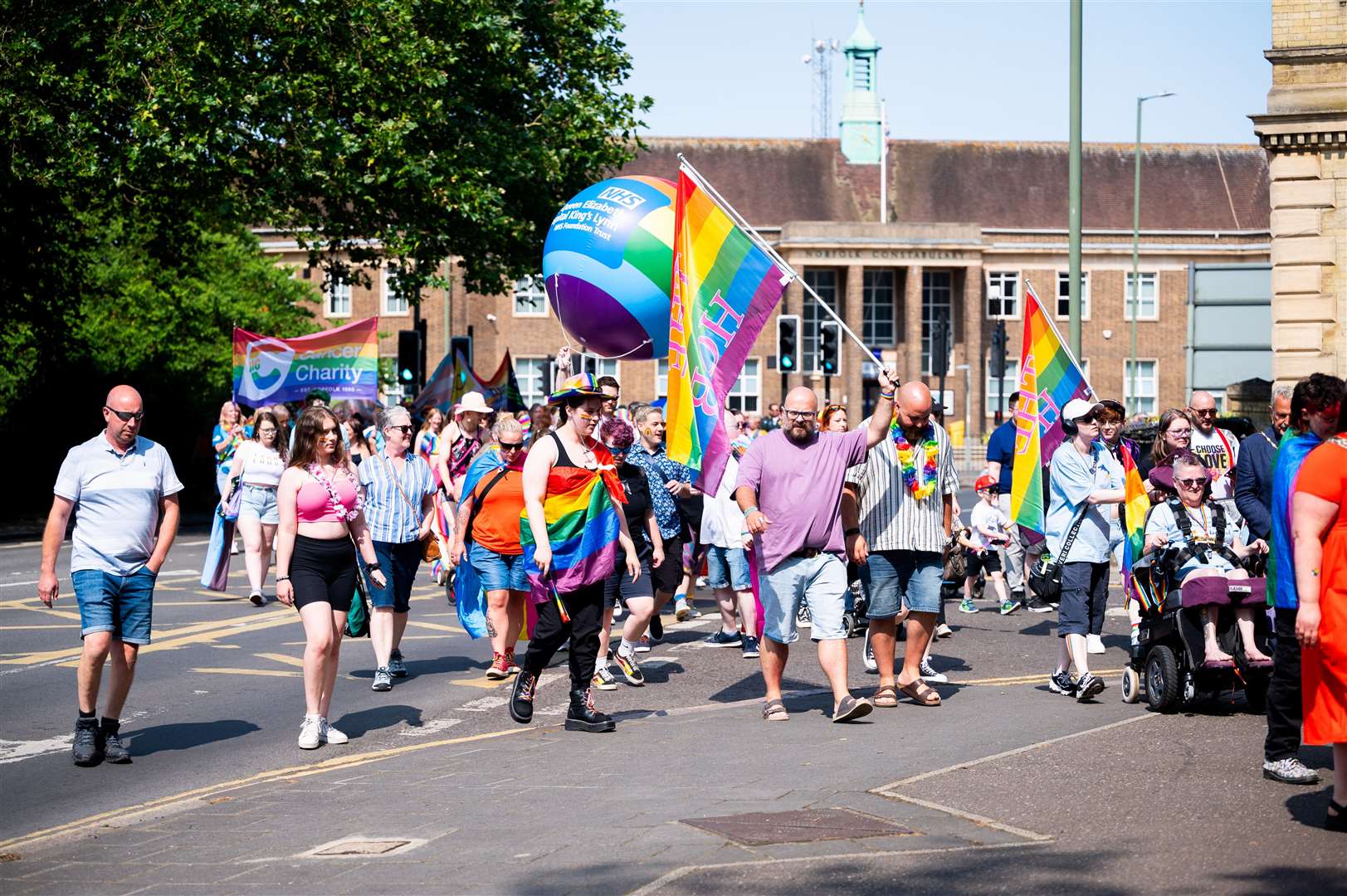 Flashback to last year’s Pride event in Lynn. Pictures: Ian Burt