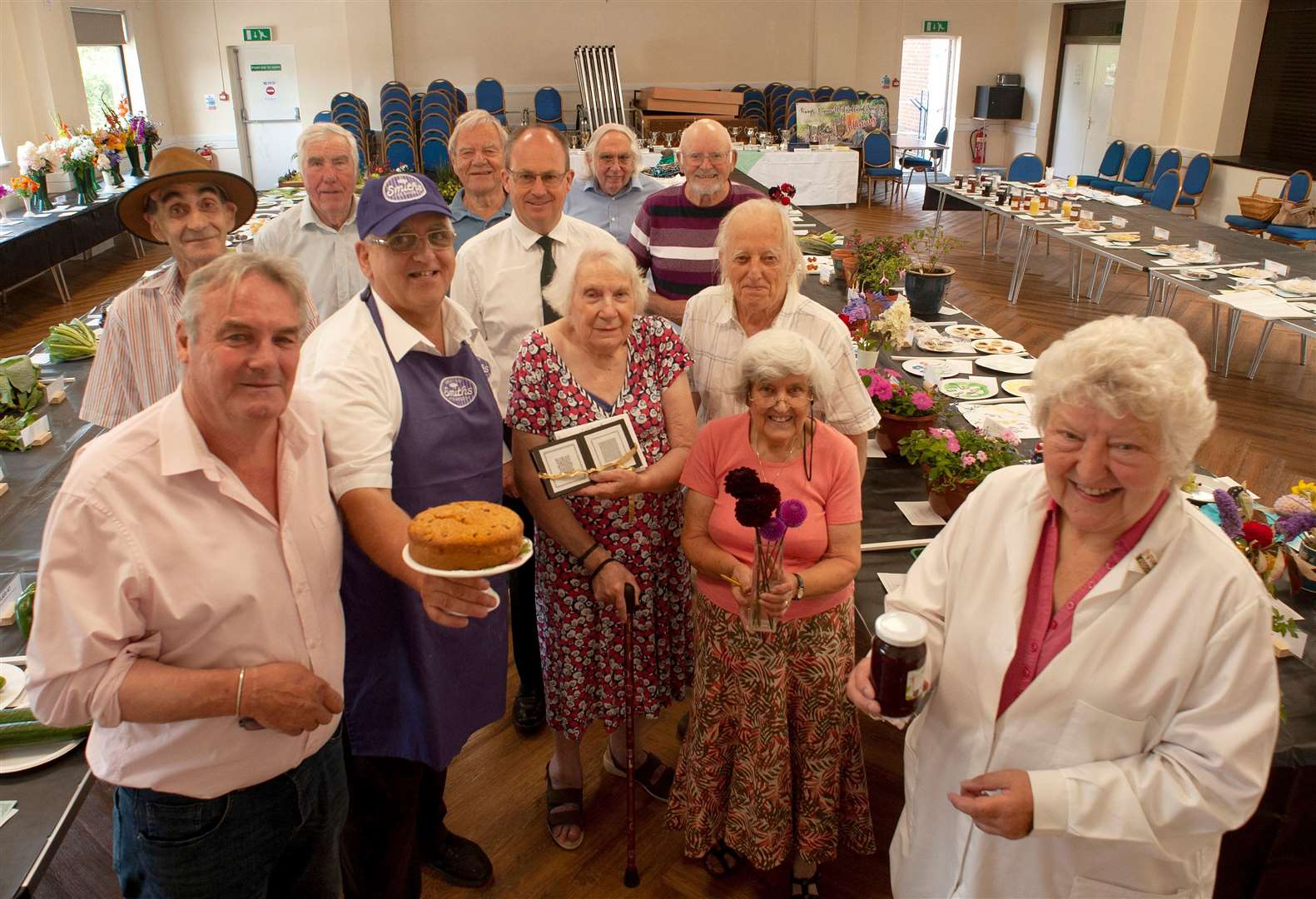 Judges and members of the society at a past show