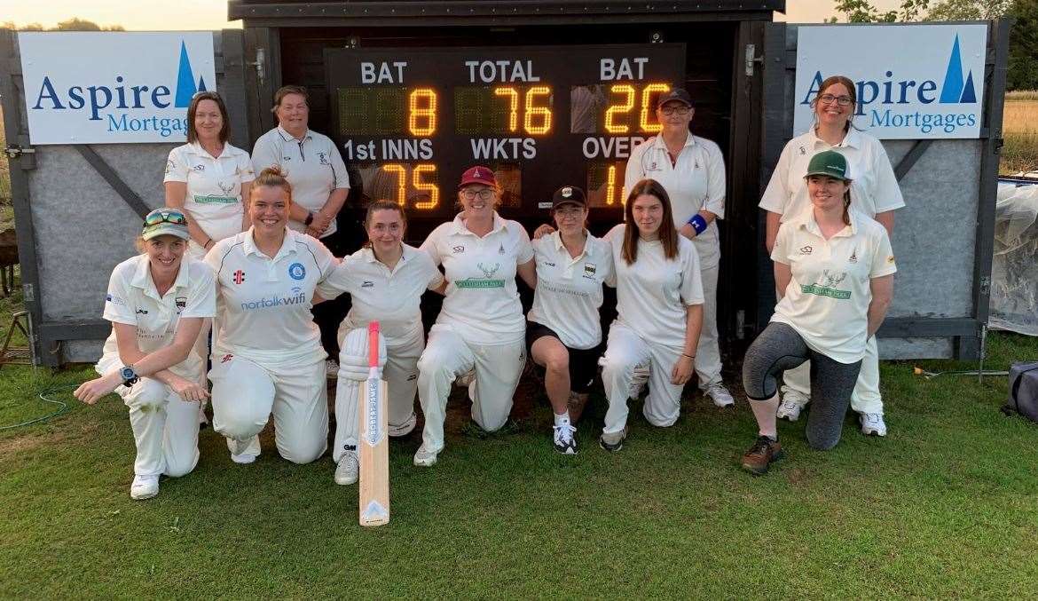 The successful Snettisham Ladies team