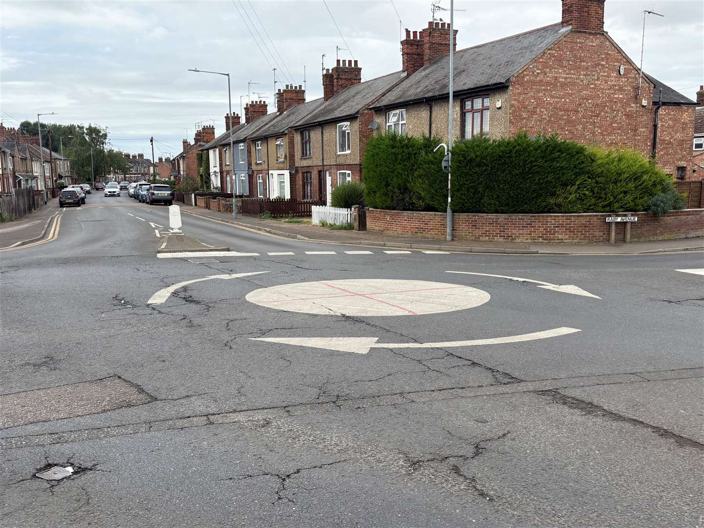 Another flag has been spotted on a roundabout on Loke Road and Columbia Way. Picture: Lucy Carter