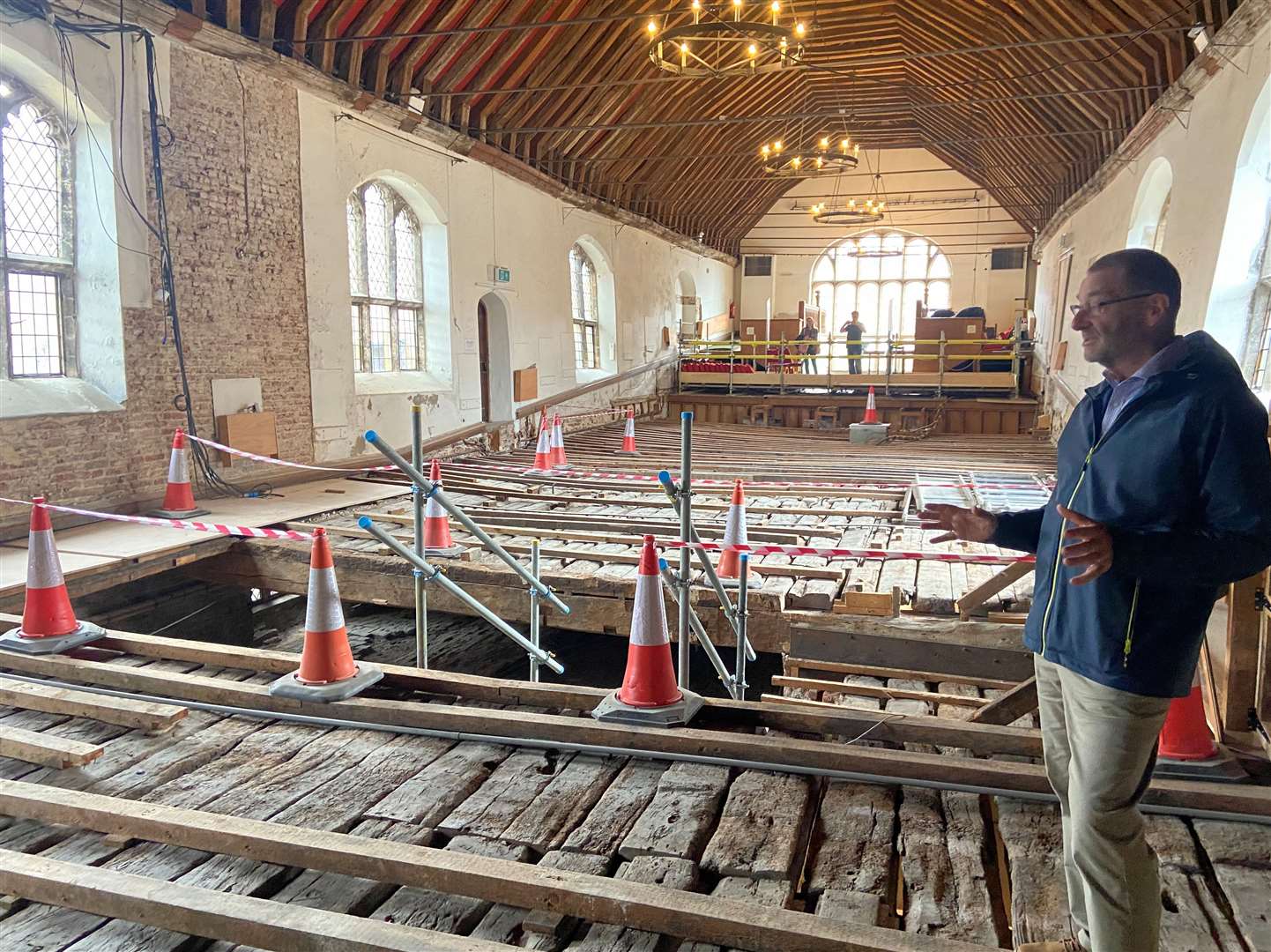 Cllr Simon Ring in the Guildhall theatre