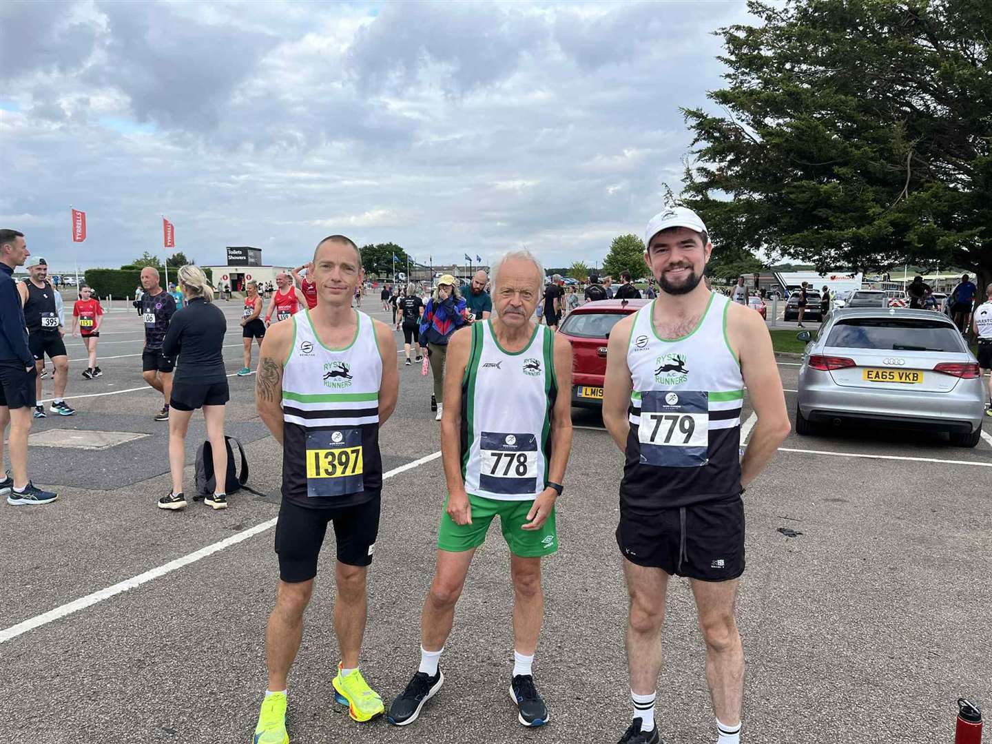 Matty Thrower, Eamonn McCusker and Adam Matthews at Snetterton.