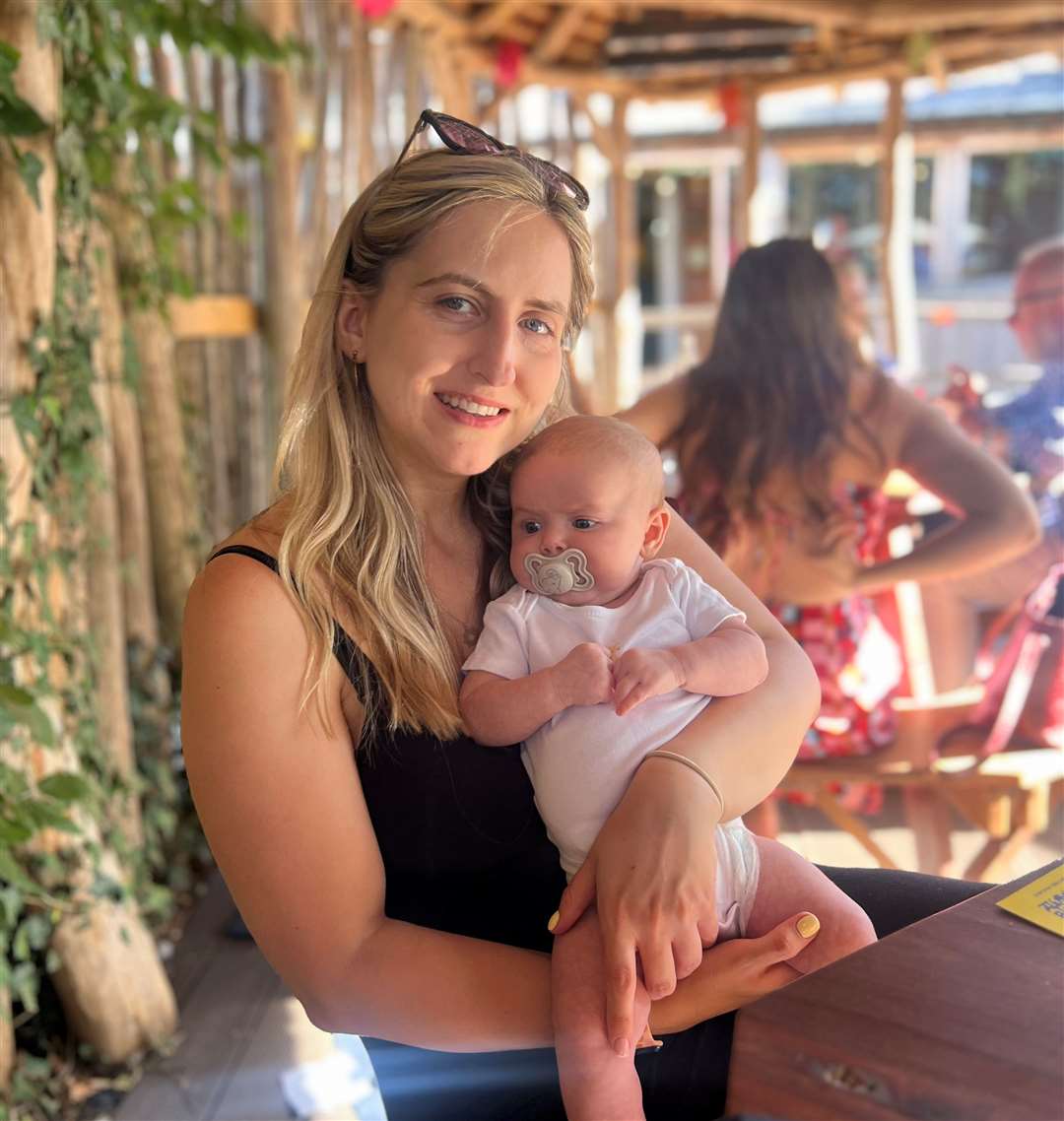 First-time mum Rebekah and baby Clara