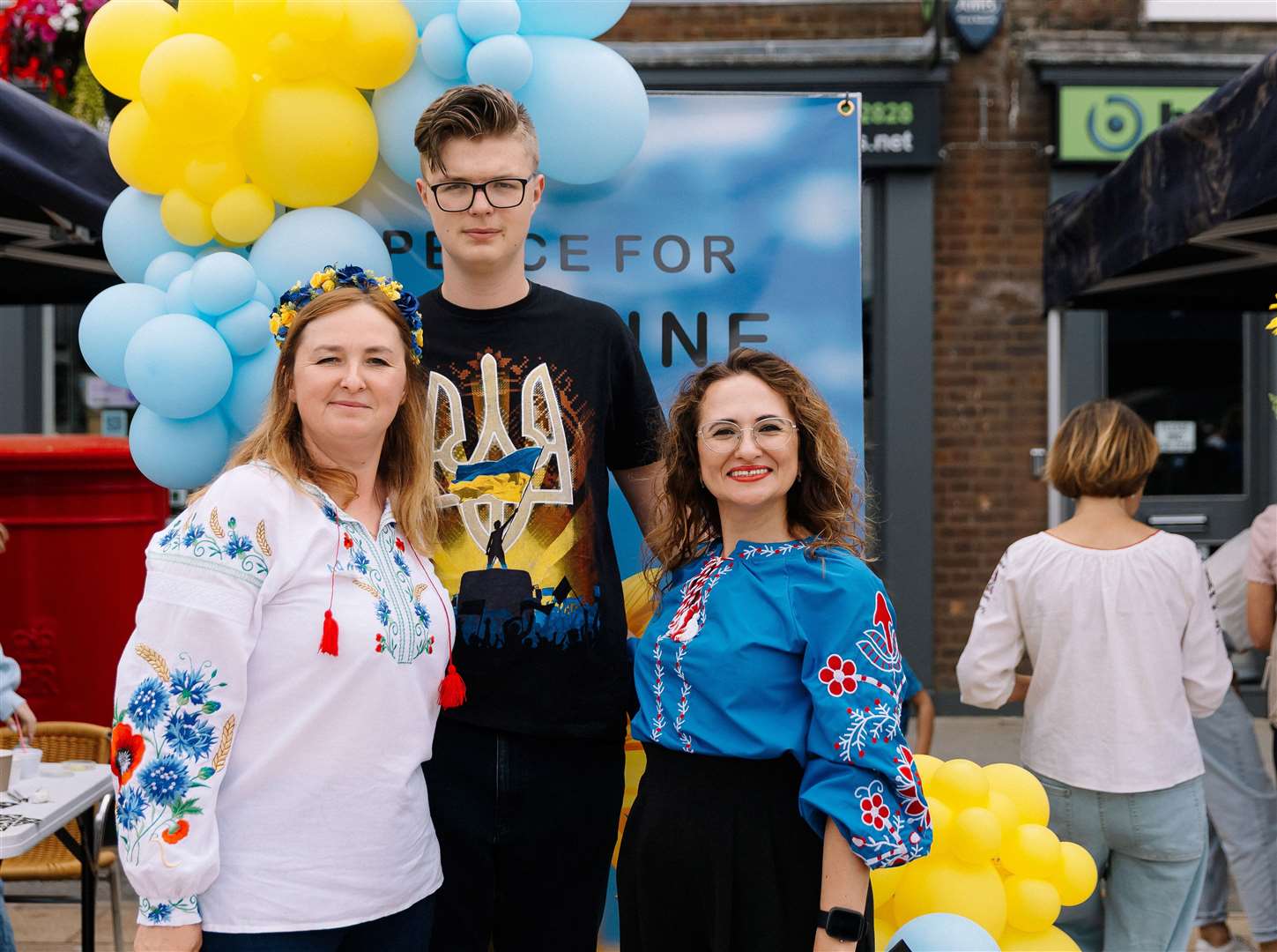 Some of those who attended Ukraine Independence Day celebrations. Picture: Liubov Khavelo