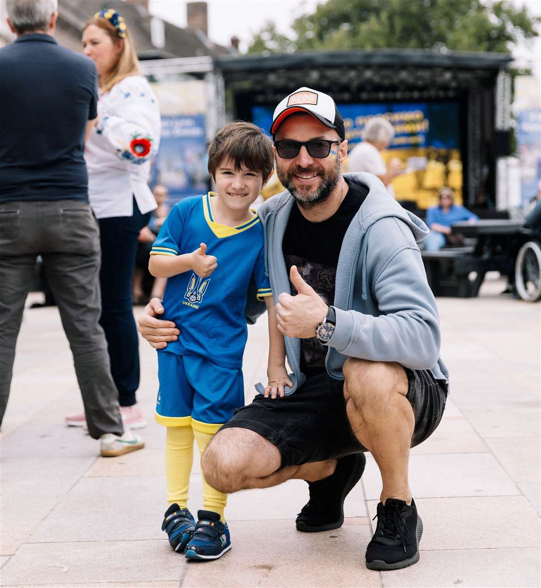 Thumbs up support for Sunday's celebration event. Picture: Liubov Khavelo
