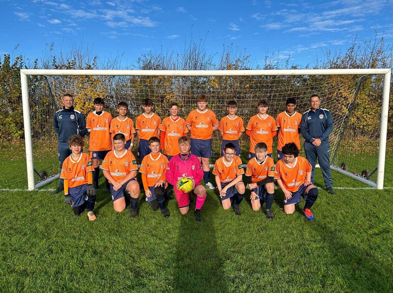 One of the Clenchwarton FC youth teams