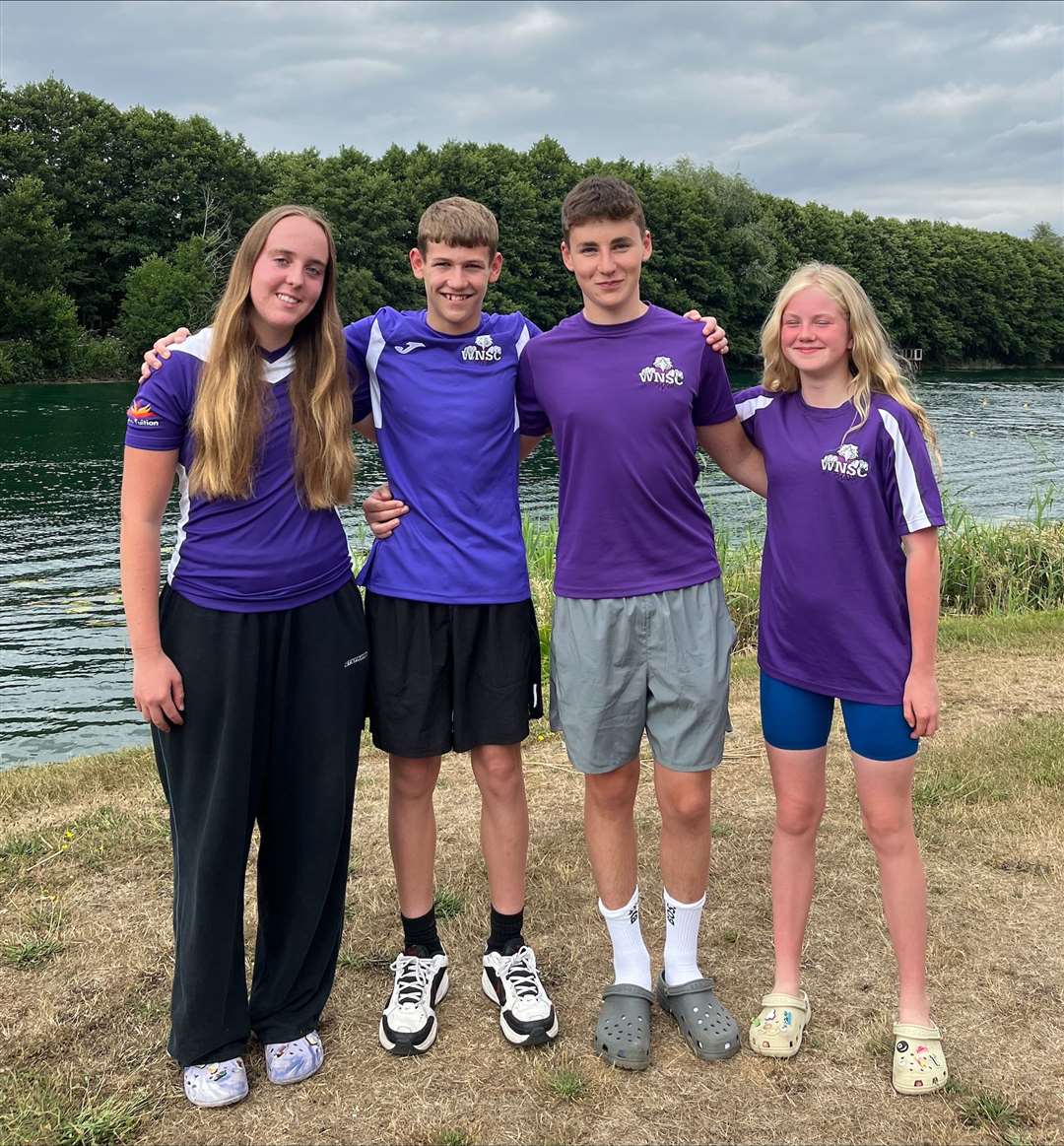 national finalists Wiktoria Marcinek, Jamie Wilson, Oliver Norris and Nellie Chadderton