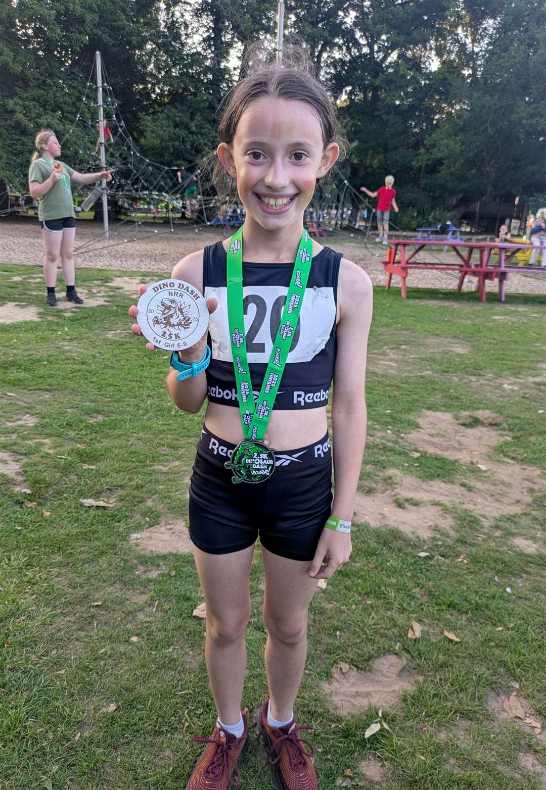 Under-10 winner Lauren Lawrence