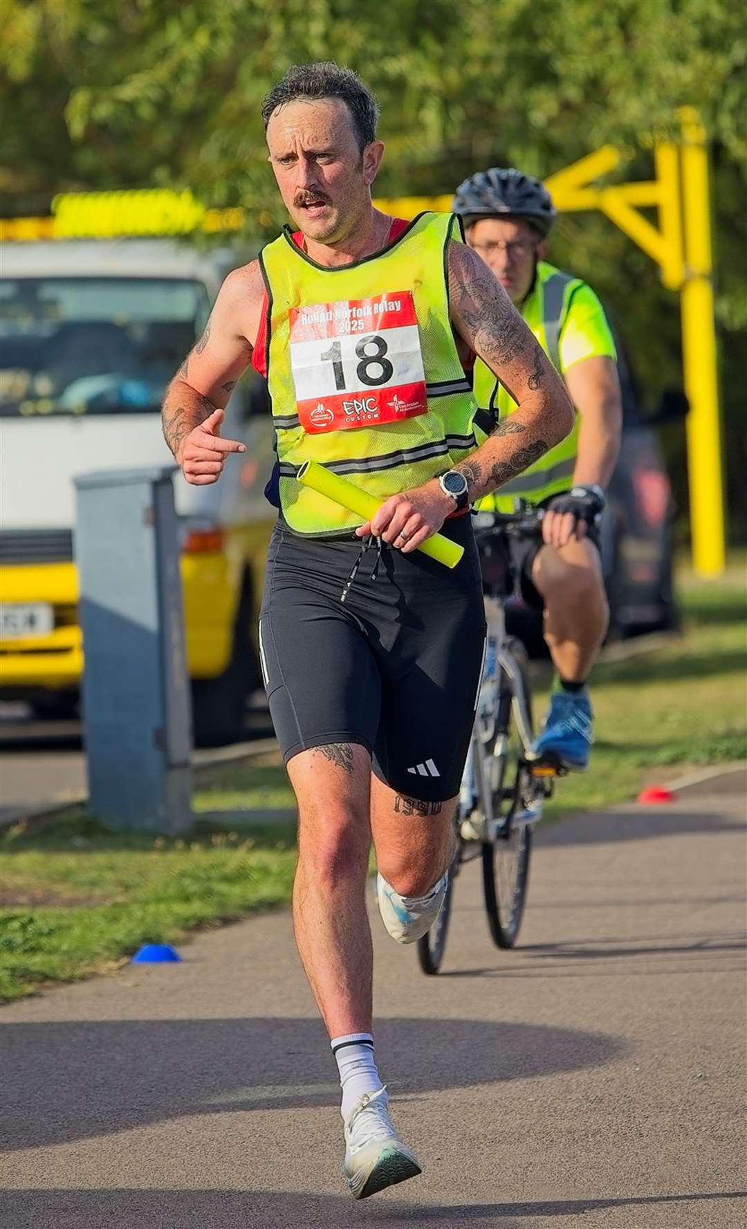 Callum Stanforth was the fastest runner on leg 17