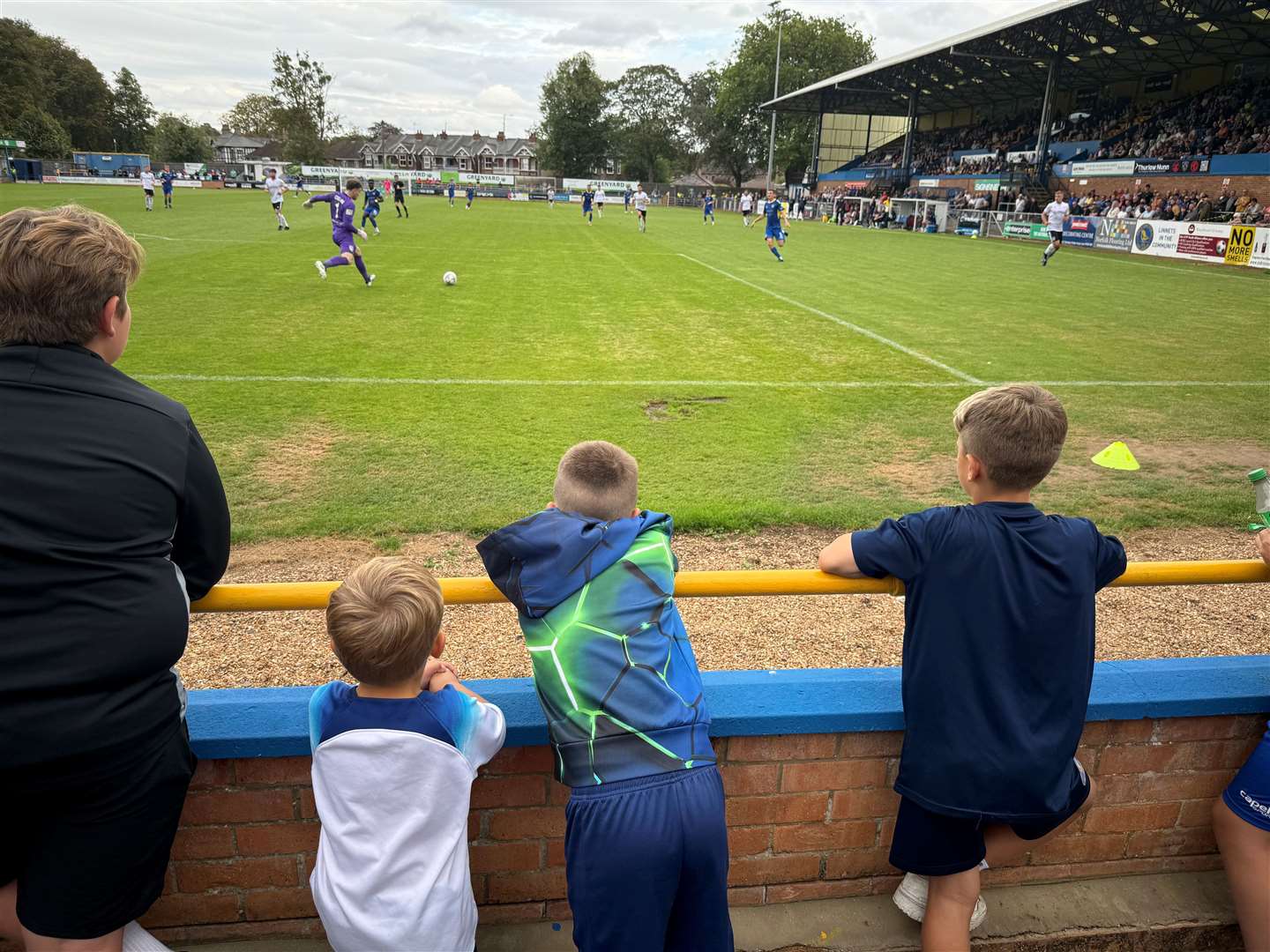 Enjoying a game at the Docherty Walks Stadium