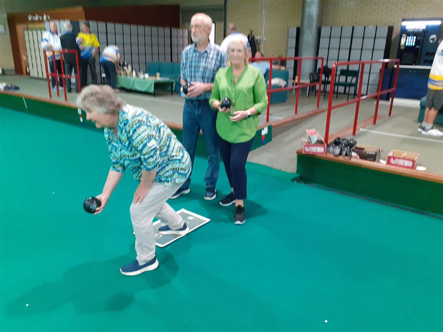The bowls taster session hosted by Lynnsport Indoor Bowls Club last weekend.