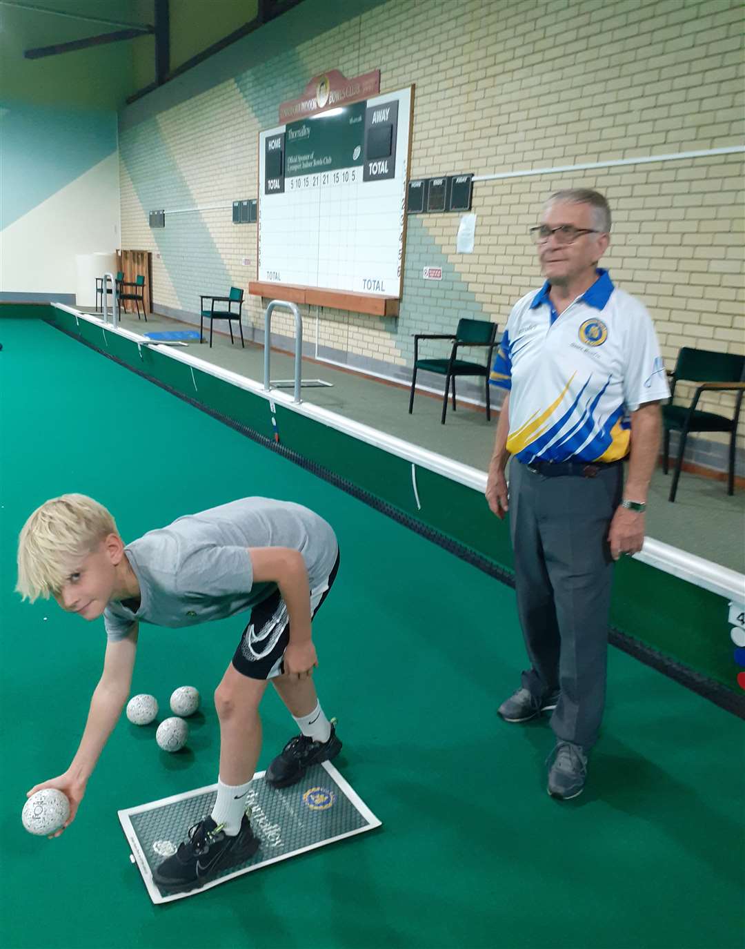 The bowls taster session hosted by Lynnsport Indoor Bowls Club last weekend.