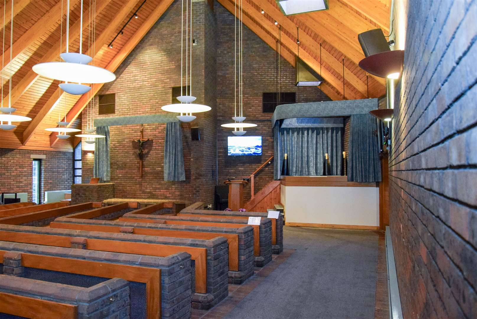The chapel hosts more than 1,000 families a year