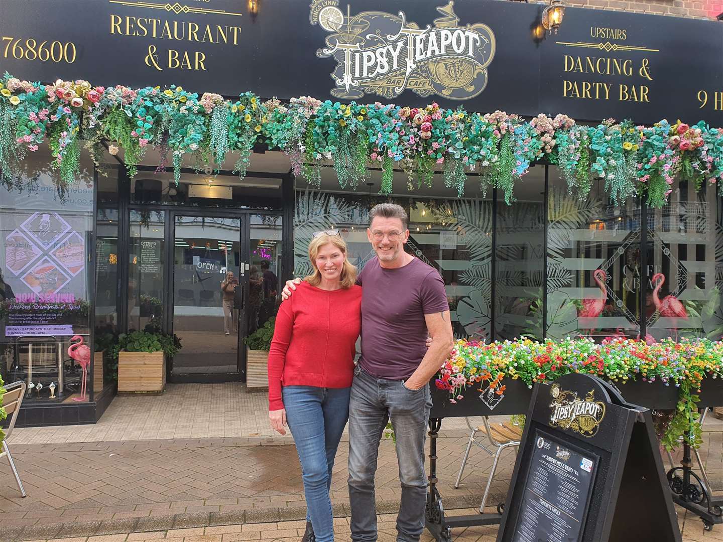 LIsa and Neil Staples are owners at the Tipsy Teapot in Lynn