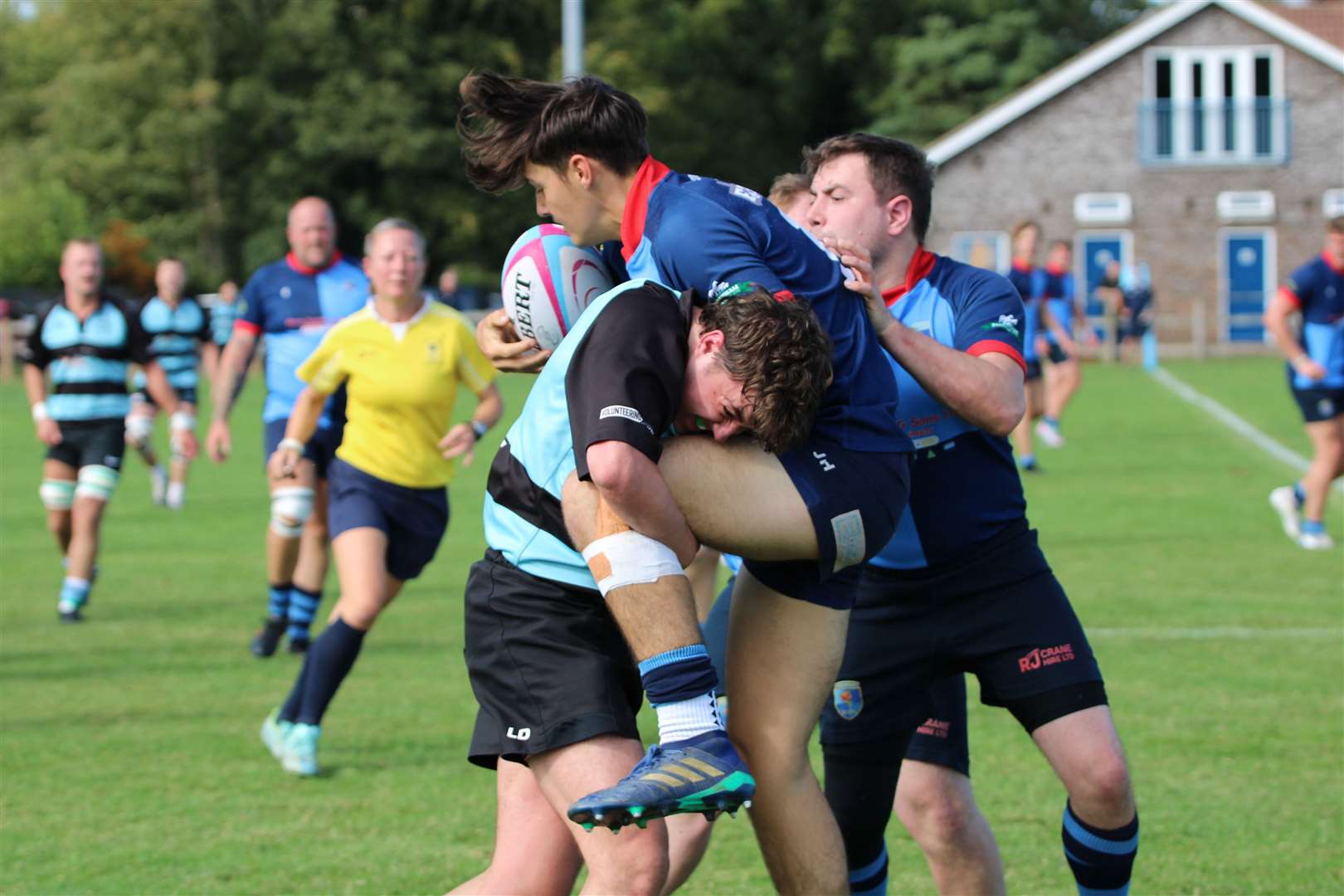 Winger Lewis Wall being tackled. Picture: Sam Few