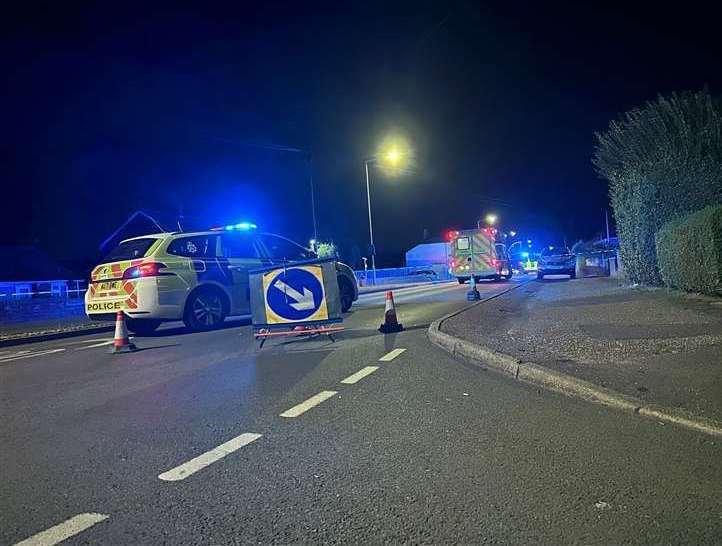The collision happened on Wisbech Road in South Lynn on Friday evening. Picture: Kris Johnston