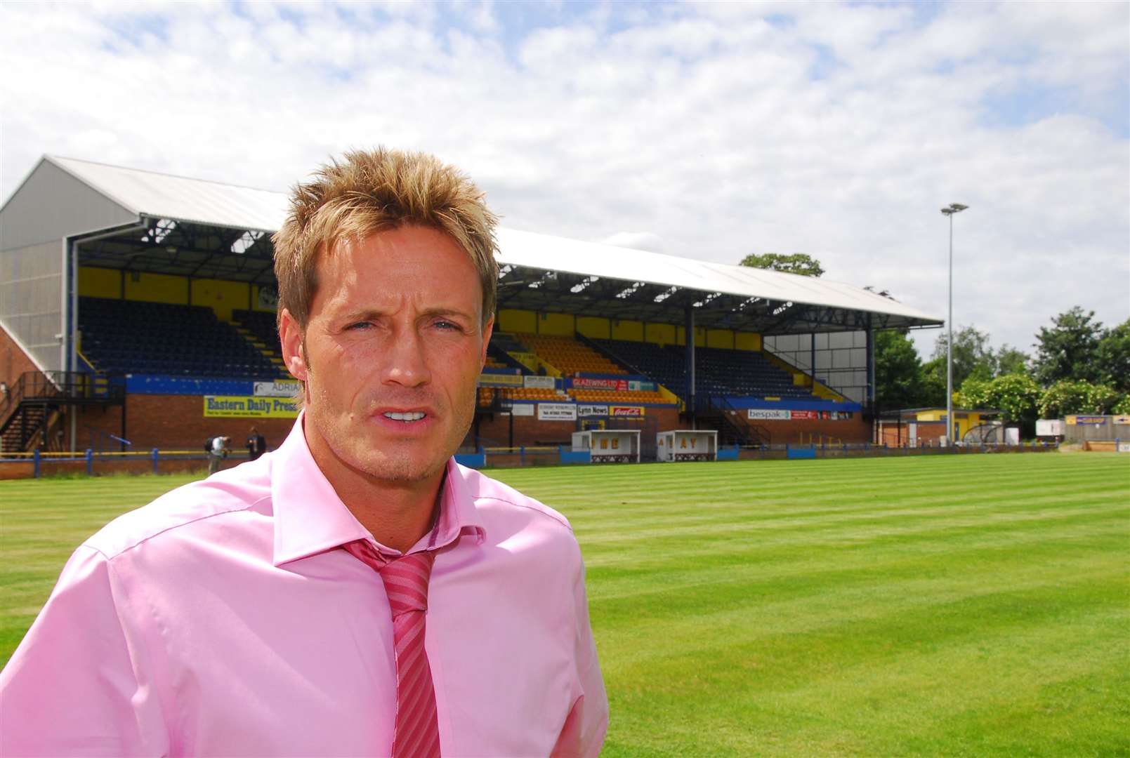 Carl Heggs after being introduced as the new King's Lynn Town manager in 2009