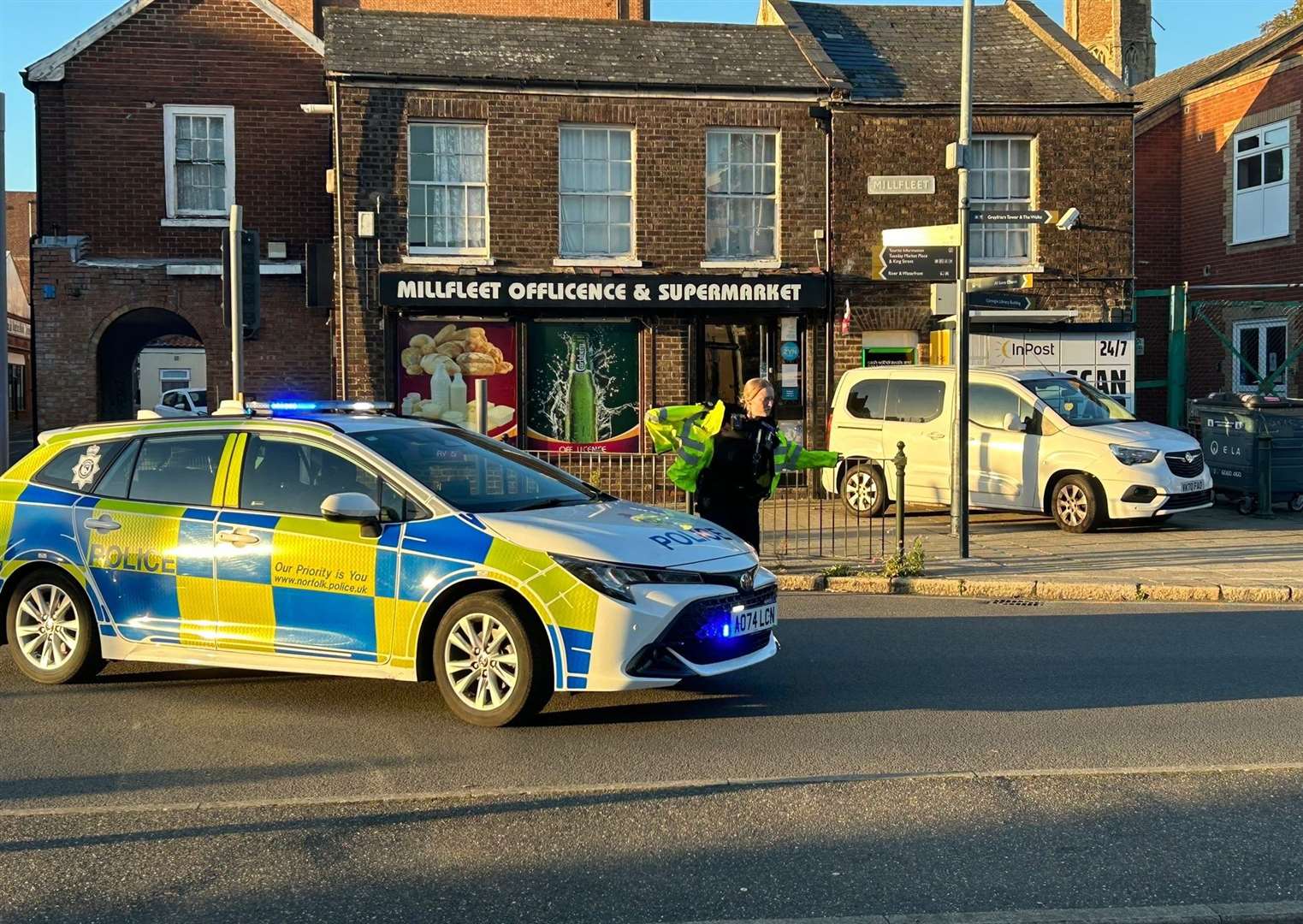 Police are currently turning traffic away from the area. Picture: Kris Johnston