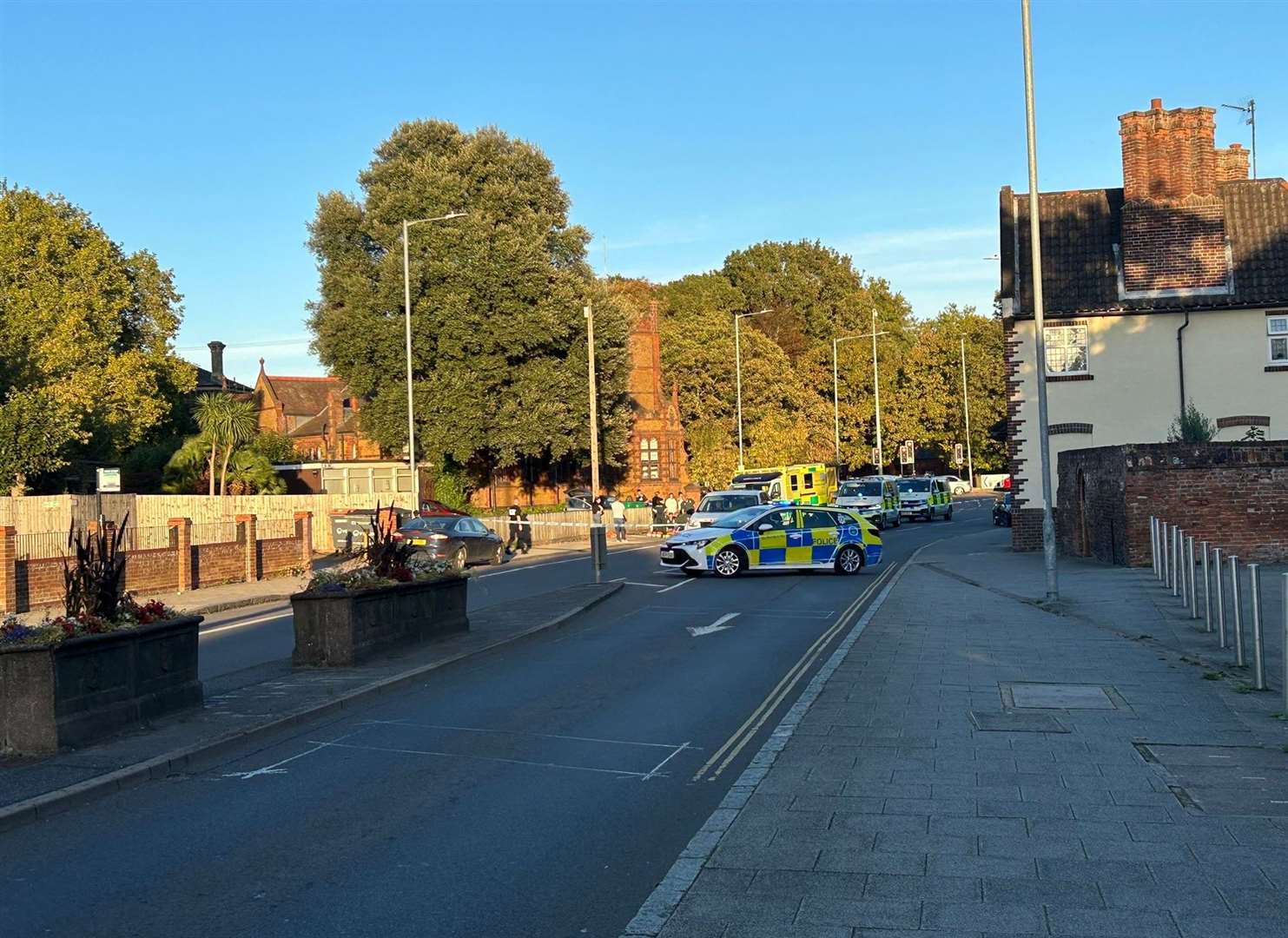 Police have closed off Milfleet and Stonegate Street in Lynn. Picture: Kris Johnston