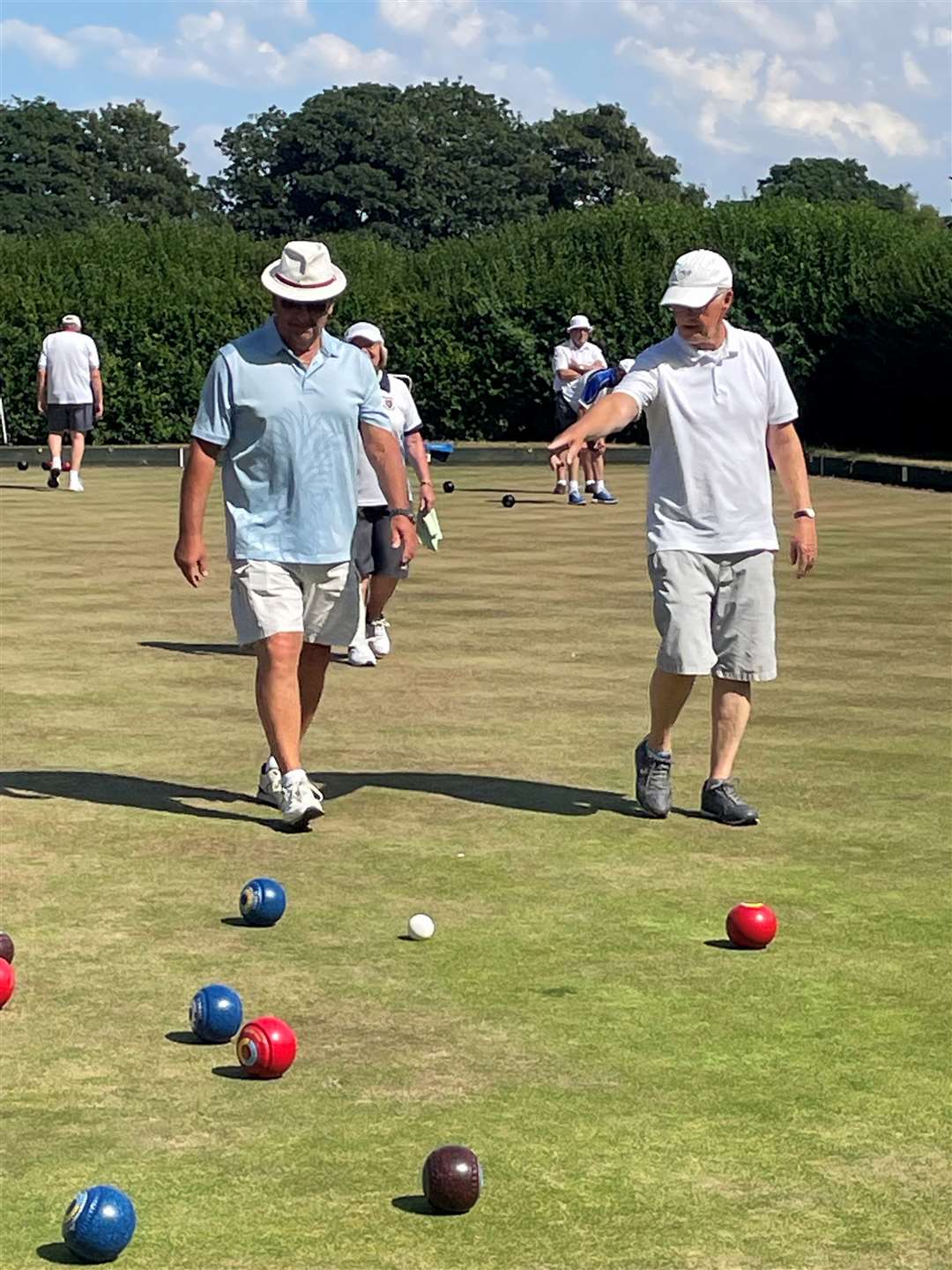 Friendly action at Hunstanton