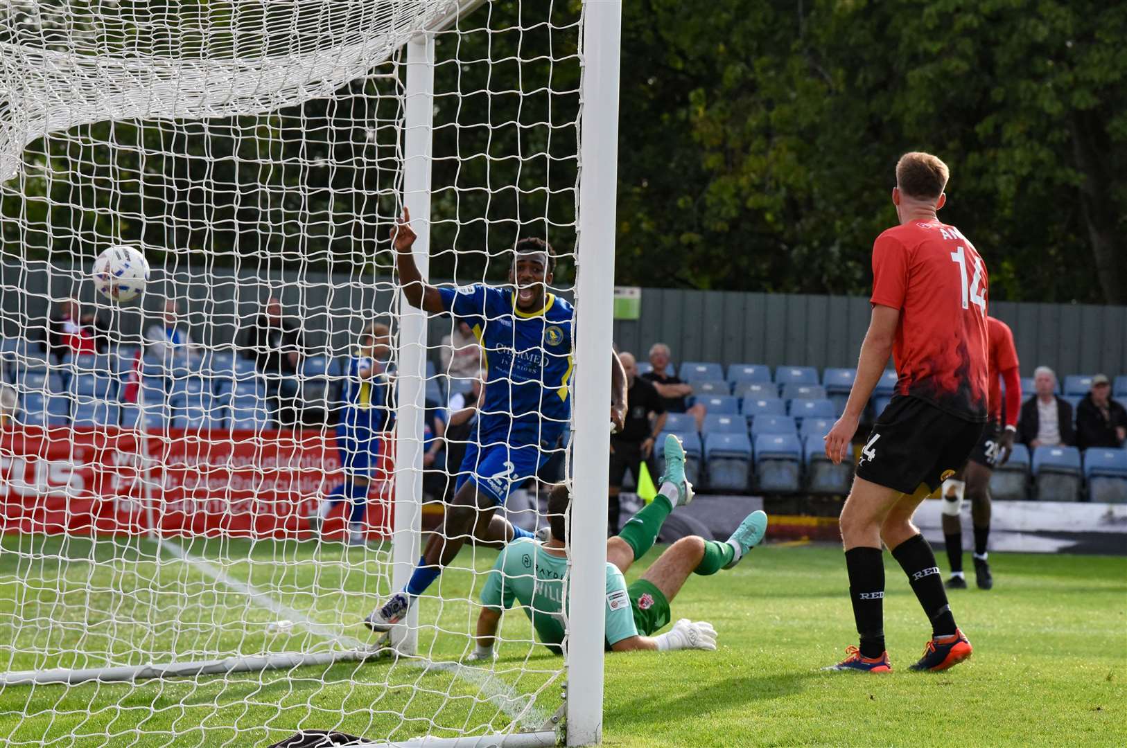Rhys Hall-Johnson scores. Picture: Tim Smith