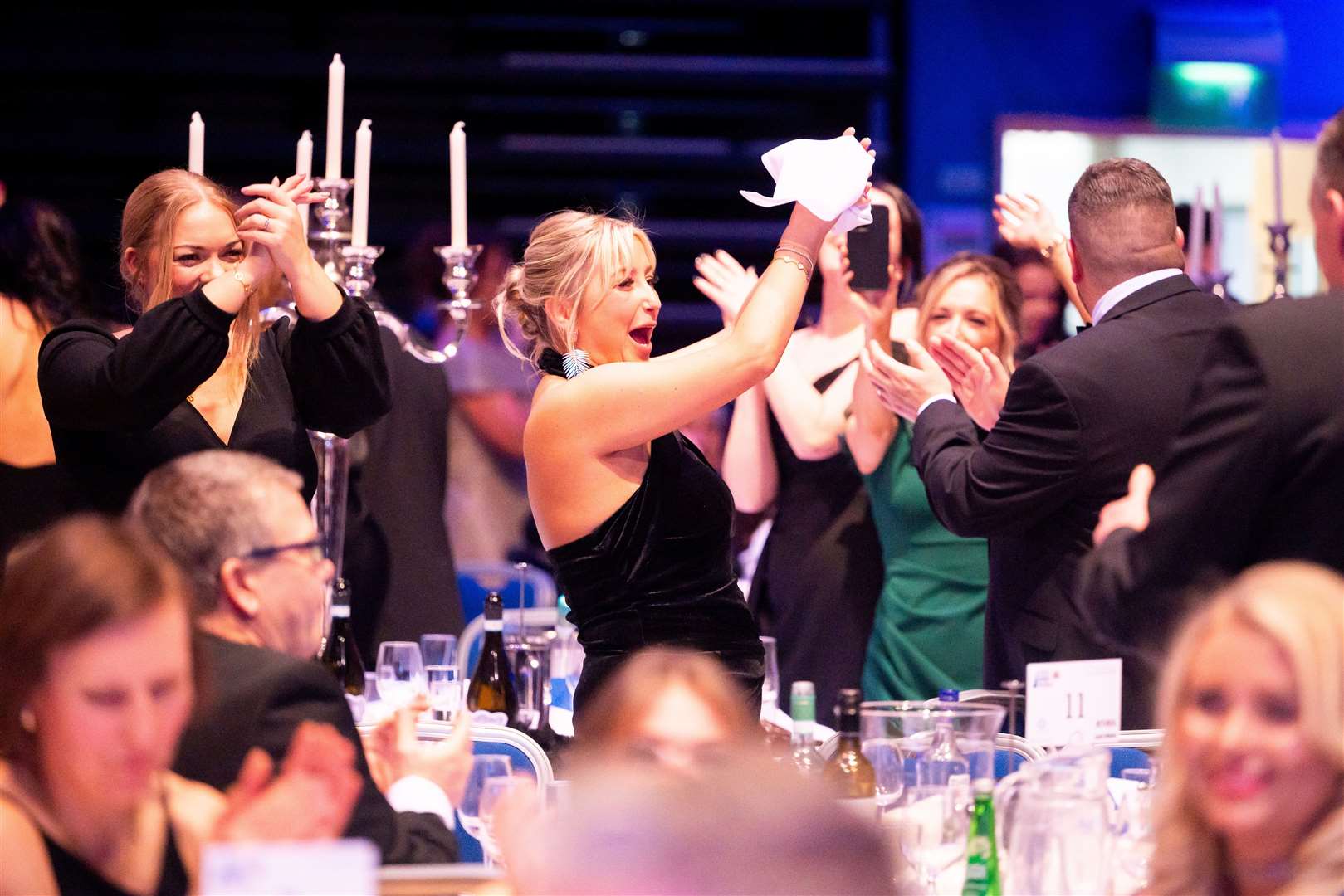 Enjoying the entertainment at this year's awards