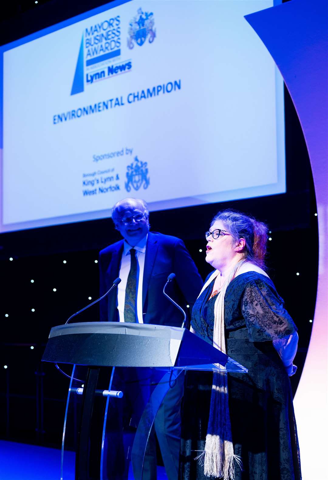 Cllr Sandra Squire of Environmental Award sponsor West Norfolk Council