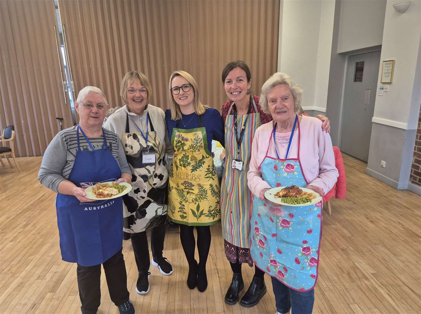 The new Gaywood Forget-Me-Not leader Rebecca Burridge (centre) with club volunteers (from left) Maggie Sharpin, Linda Ecclestone, Eleanor Morrison and Marie Jarvis