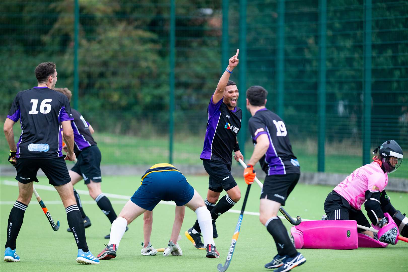 Celebrations for Pelicans against Old Loughtonians. Picture: Ian Burt