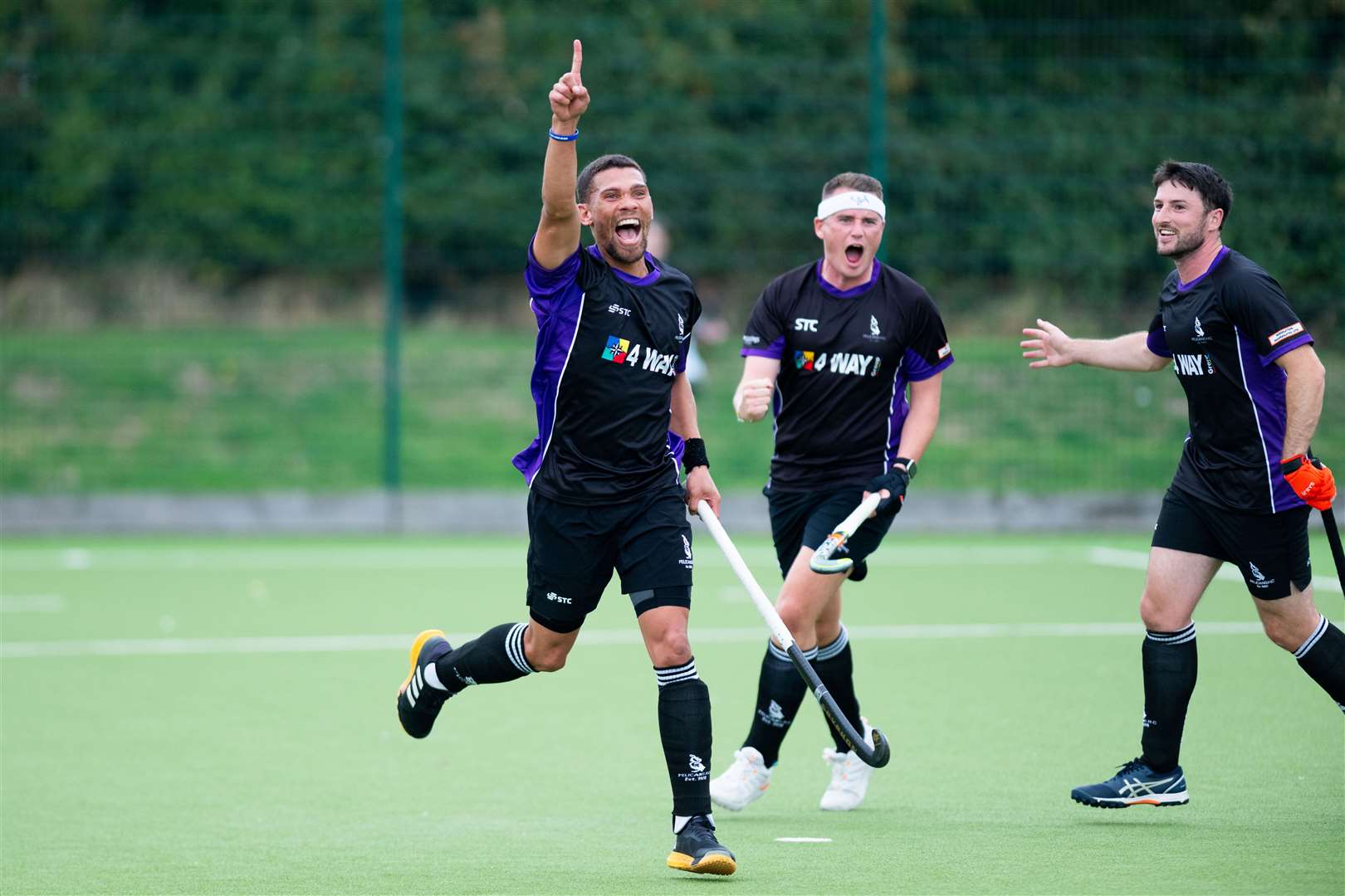 Celebrations for Pelicans against Old Loughtonians. Picture: Ian Burt