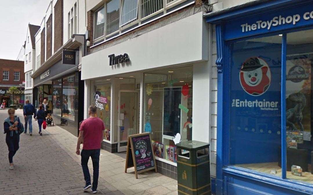 Stefan Boldero stole phones while he was the assistant manager at Three in Lynn. Picture: Google Maps