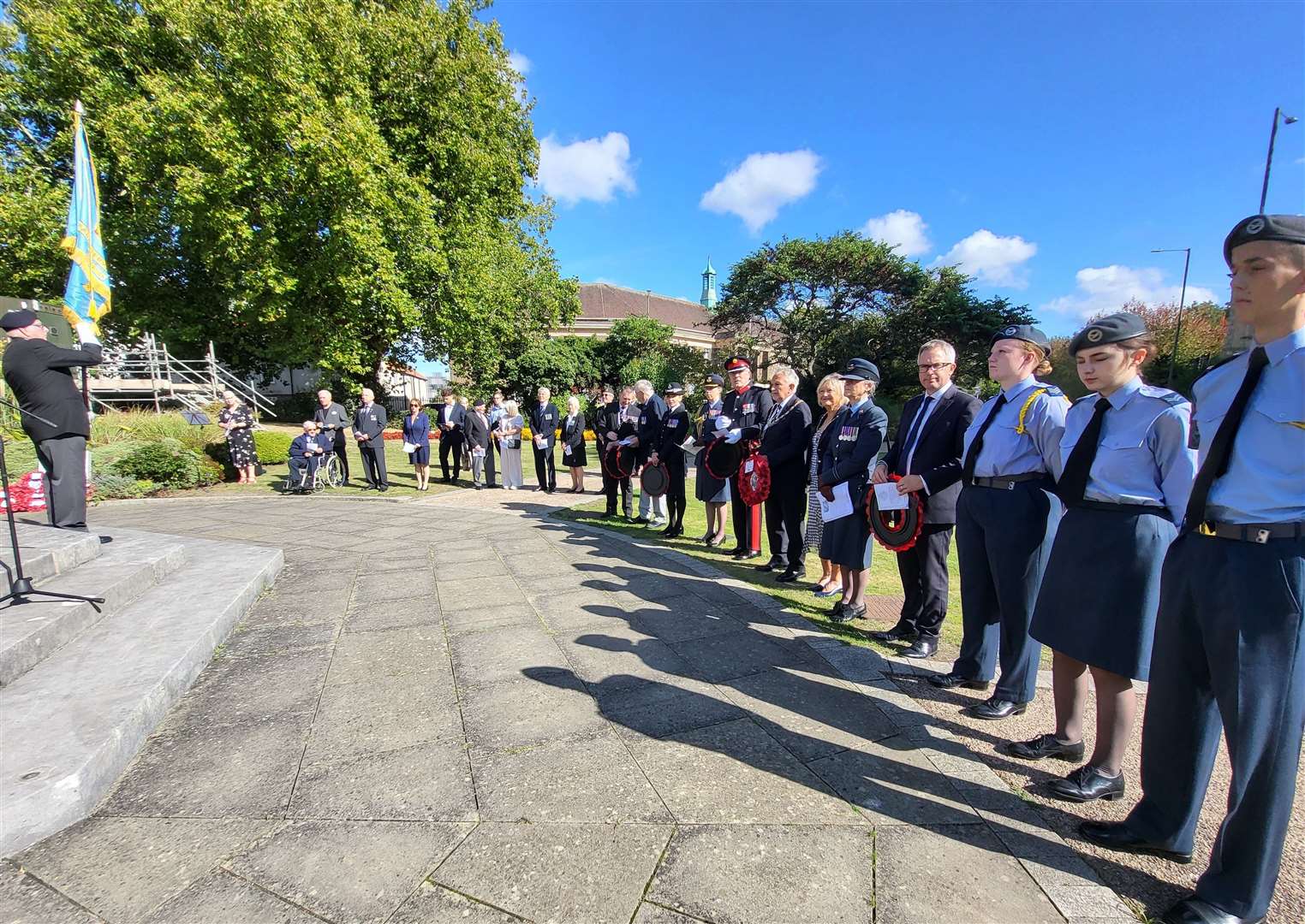 The Battle of Britain anniversary was marked in Lynn's Tower Gardens