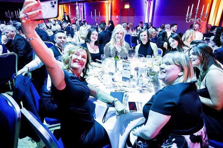 A happy table at the 2025 awards