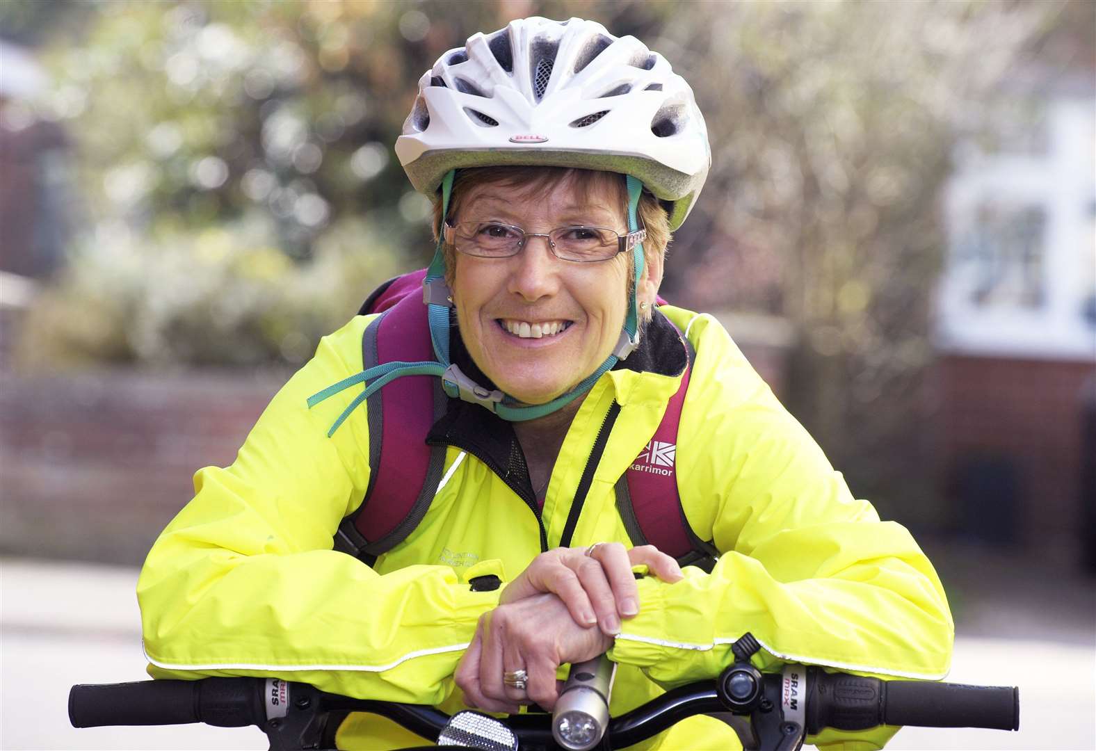 Bridget Wells, cycled to the lighthouse at Sutton Bridge and powerwalking back to her home in Gaywood to raise money for charity