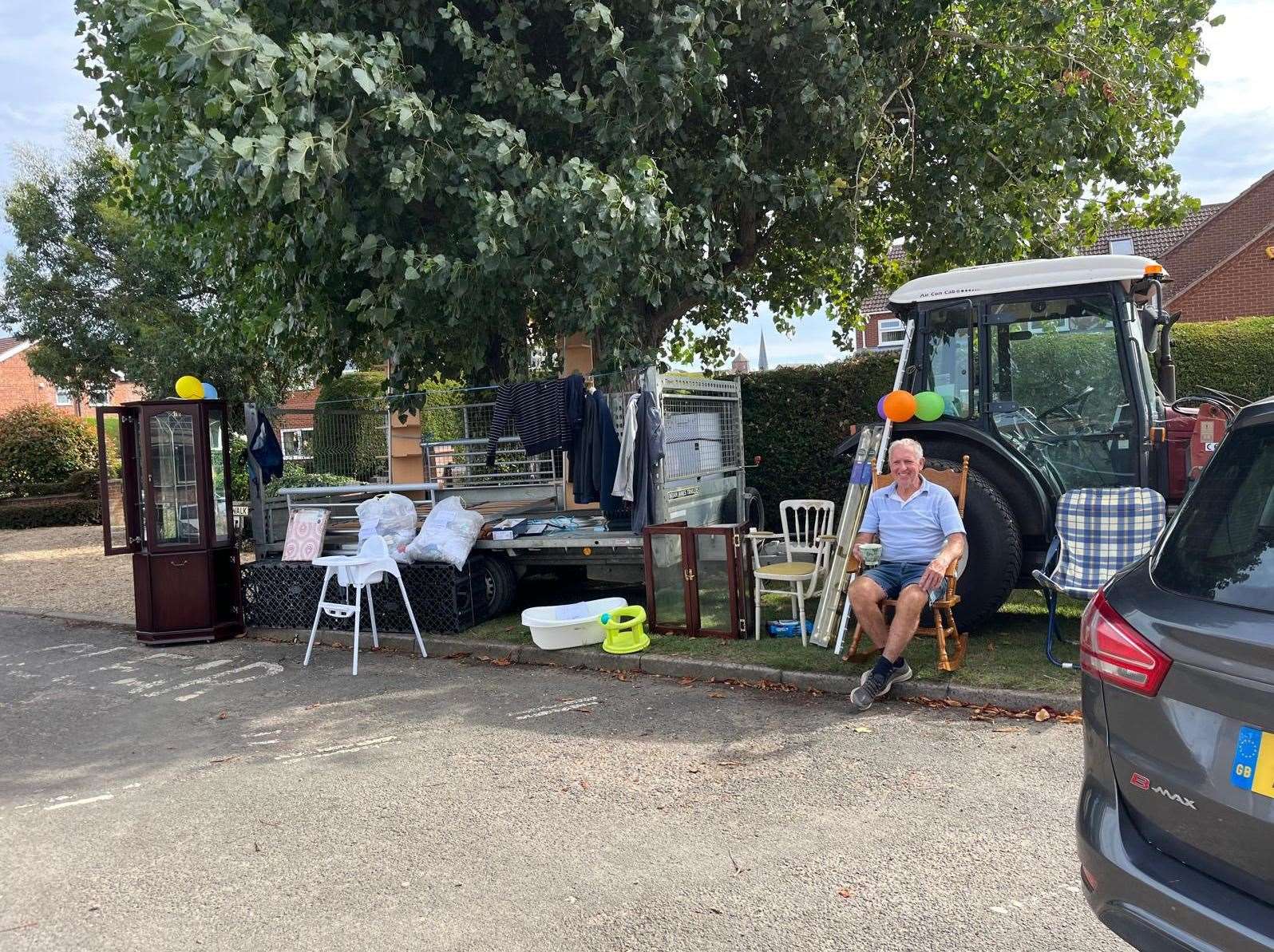 The yard sale raised more than £500