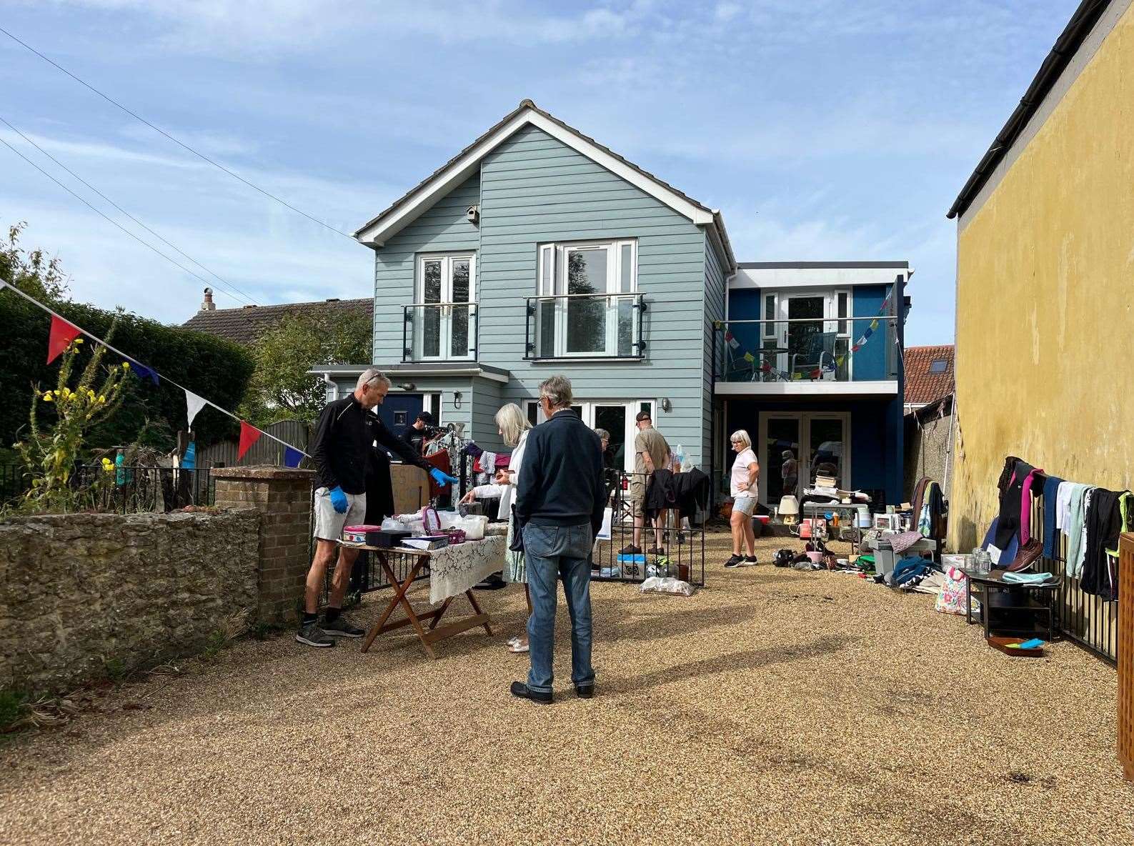 Some 18 households took part in the yard sale