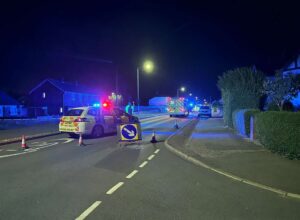 Road closed and person airlifted to hospital after ‘serious collision’