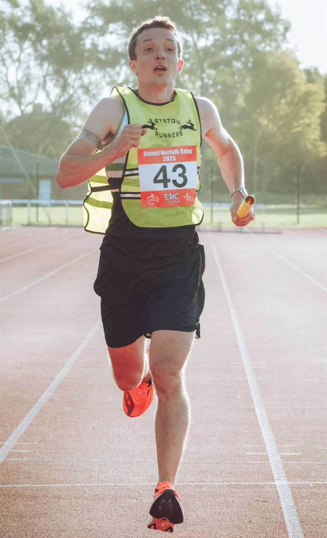 Nathan Stockdale finishes for the club team