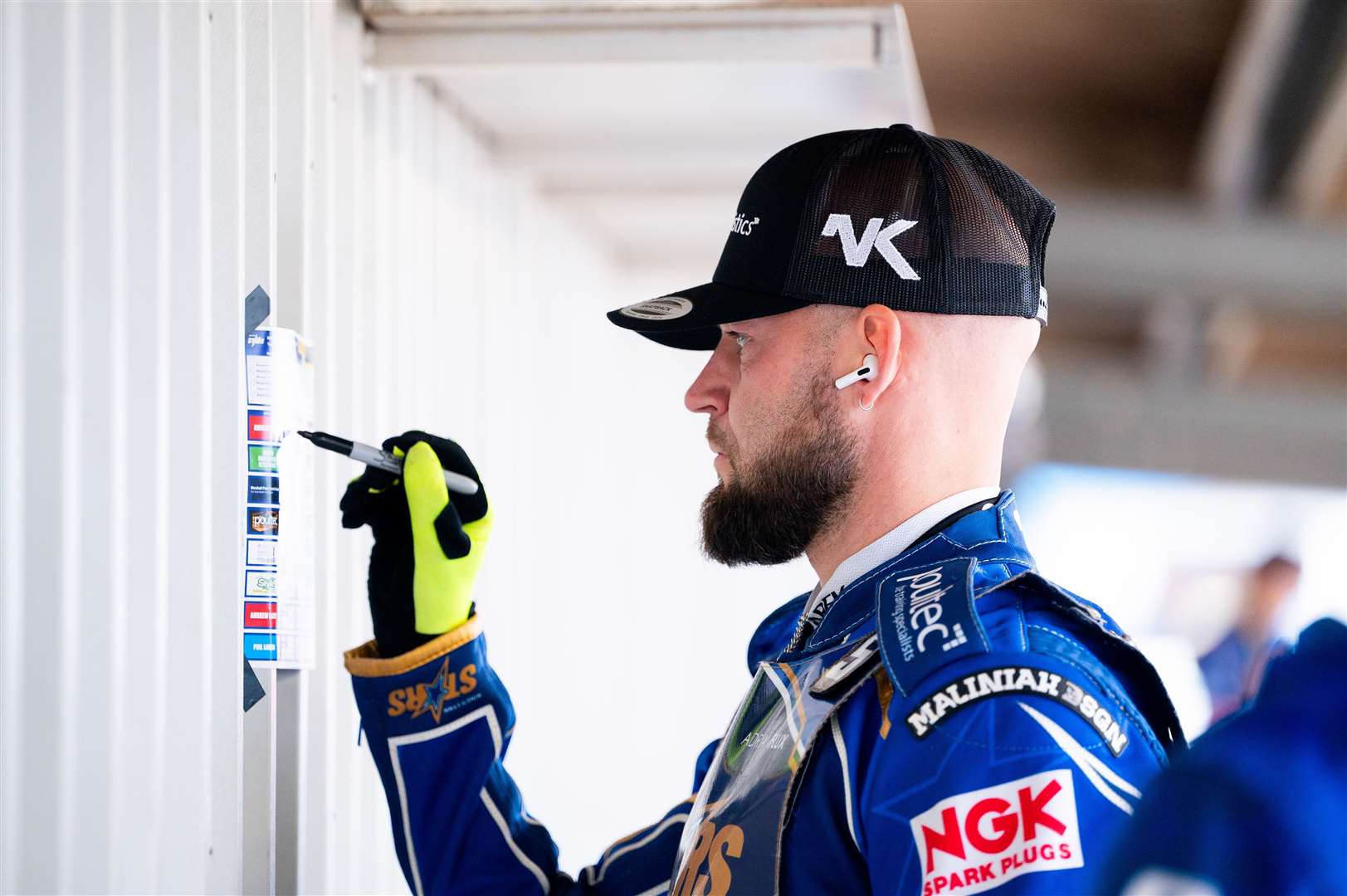 Nicolai Klindt checks the race card. Picture: Ian Burt