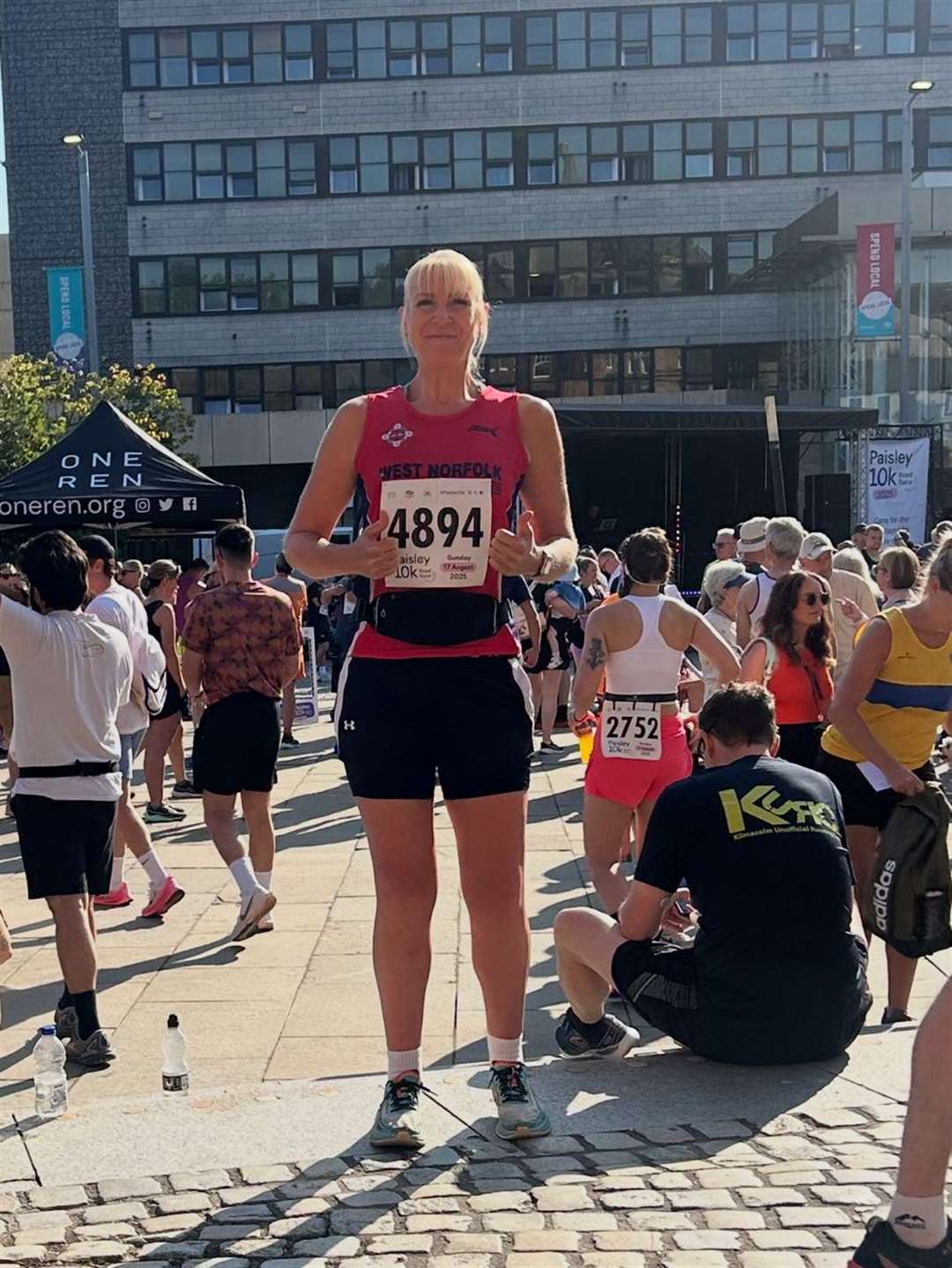 Sammy Stringer at the Paisley 10k