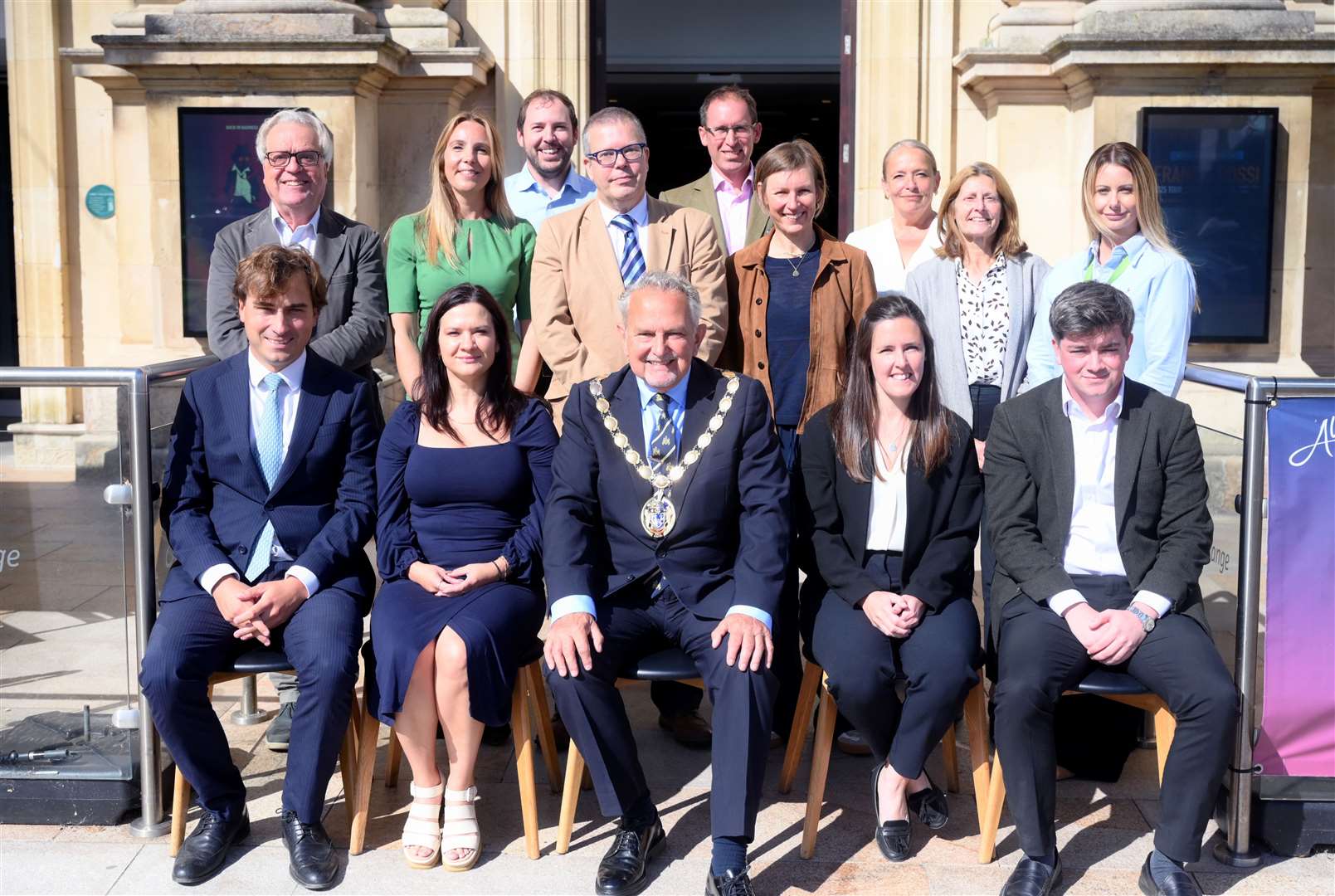 West Norfolk Mayor Andy Bullen, centre, with sponsors and organisers at the launch of the 2026 awards. Picture: Adam Fairbrother