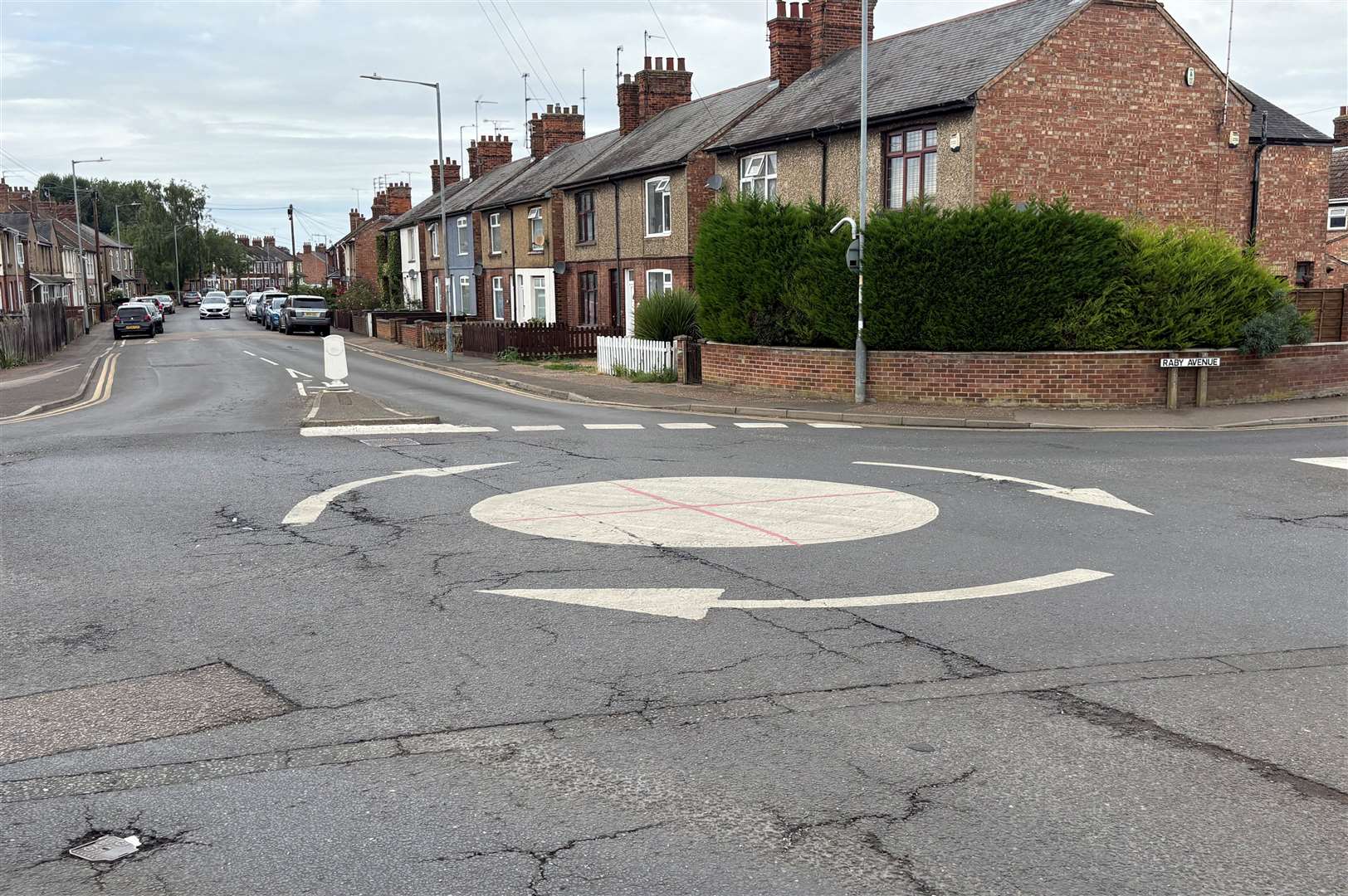 Another flag has been spotted on a roundabout on Loke Road and Columbia Way. Picture: Lucy Carter
