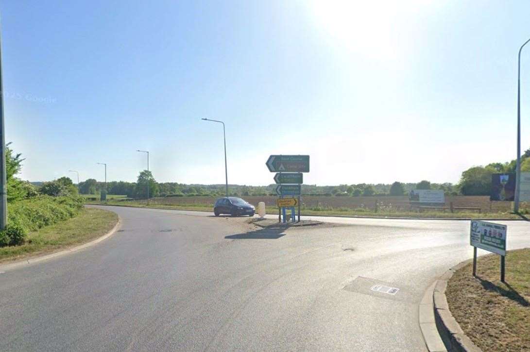 The crash happened on the A1065 in Fakenham. Picture: Google Maps