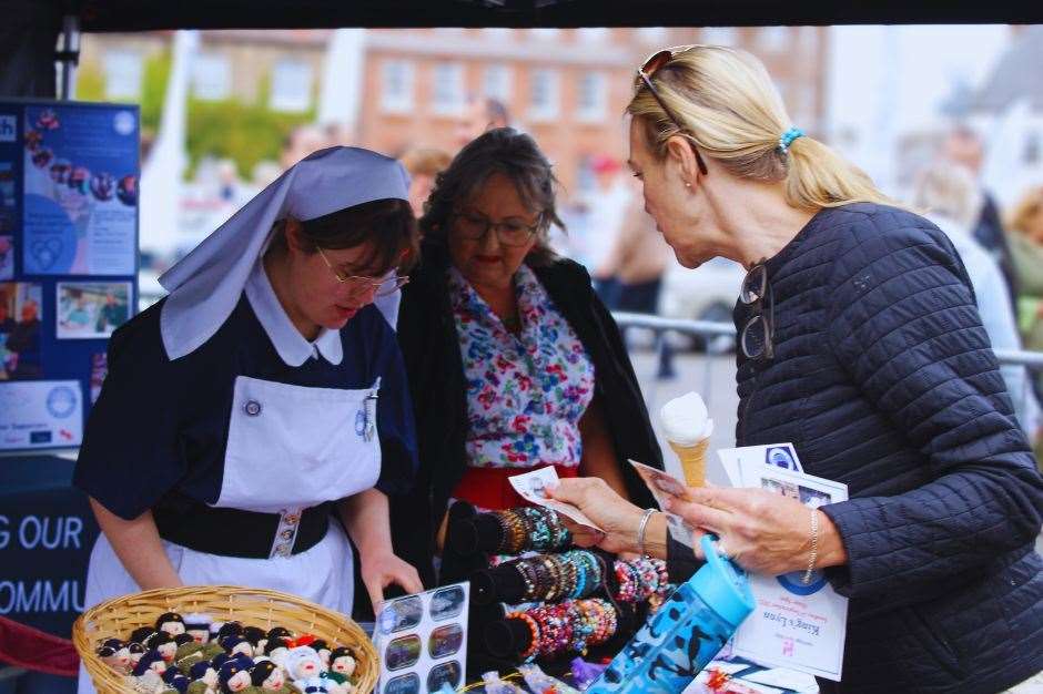 There was also a stall for people to browse